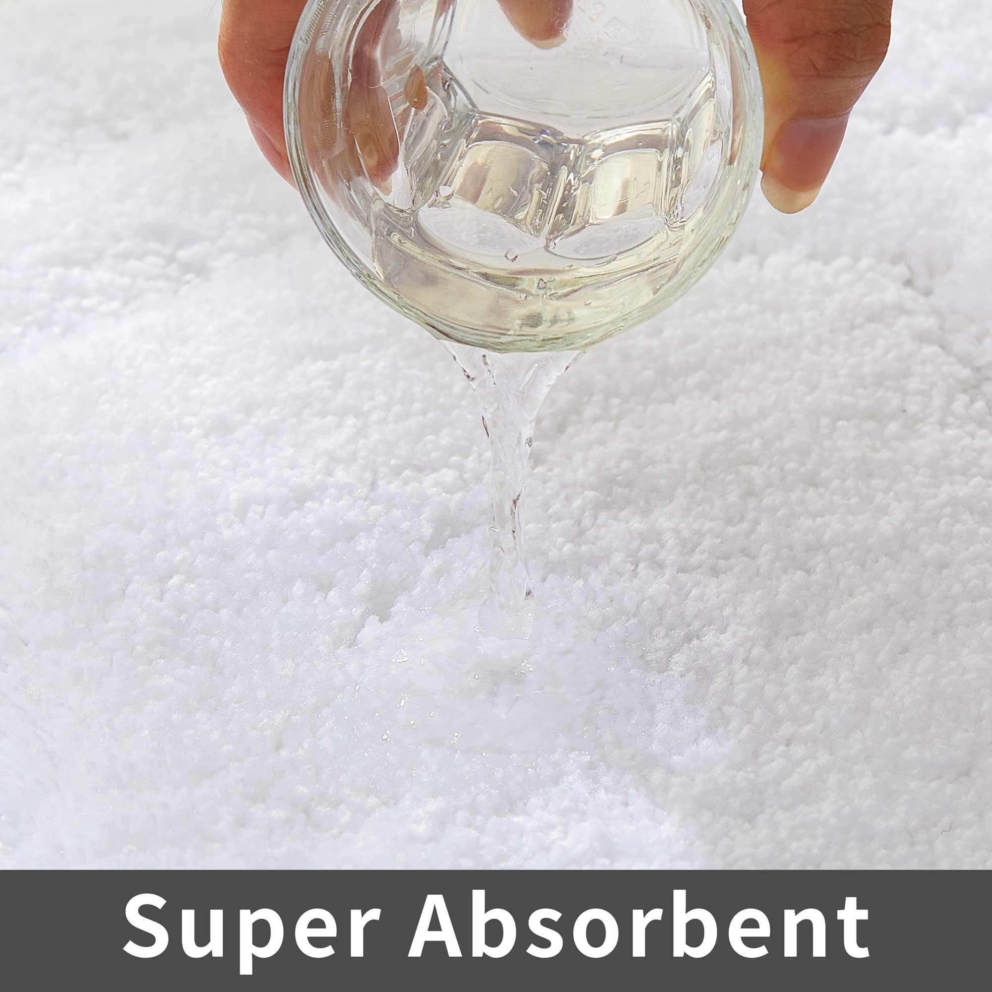 Cosy Homeer Extra Thick Bath Rugs For Bathroom - Anti-Slip Bath Linen Set Mats Soft Plush Yarn Shaggy 100% Strong Polyester Livi