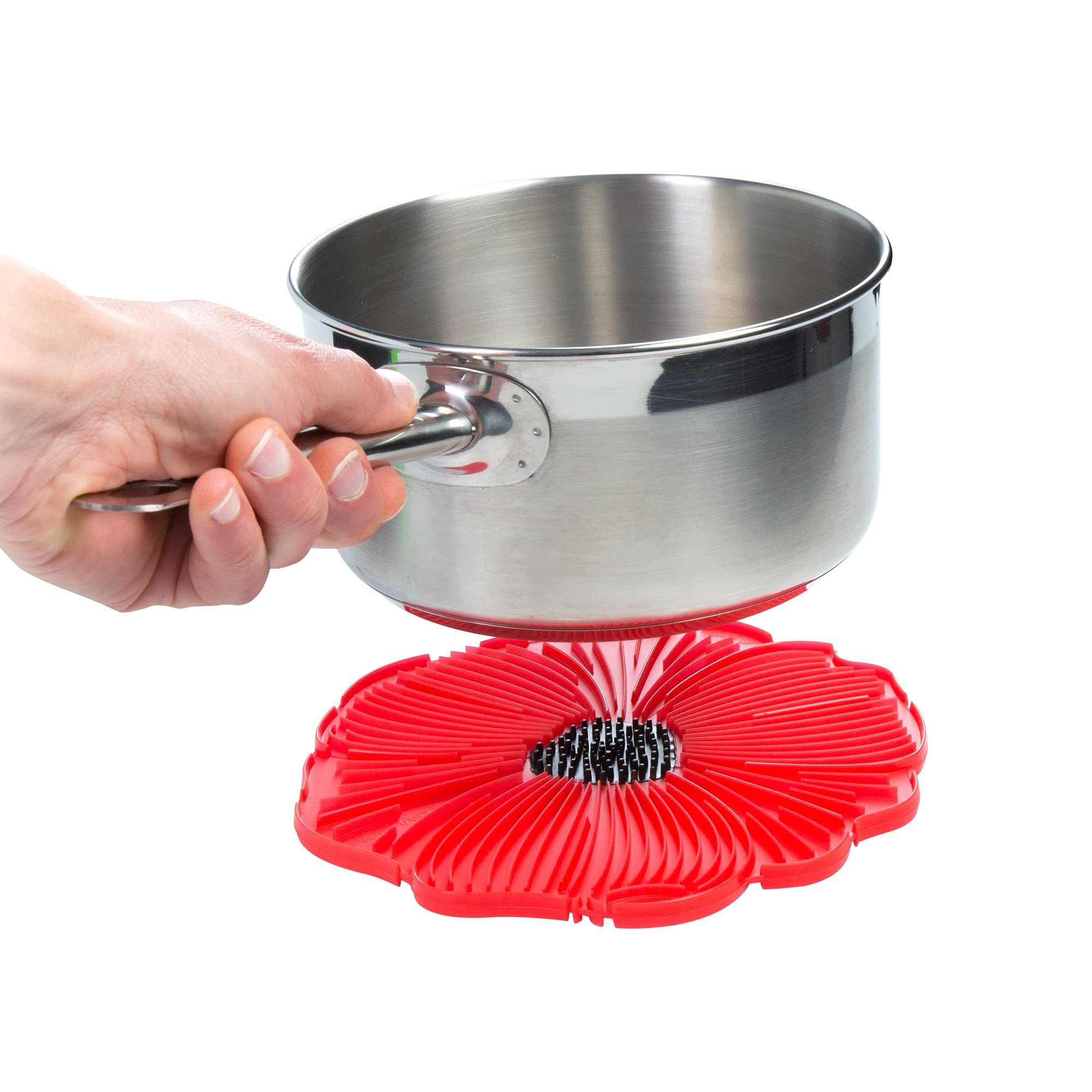 Poppy Pop Food Safe Silicone Trivet - 8''/20Cm - Withstands Temperatures Up To 220C/428F - Bpa-Free, Plastic Free, Food-Grade Si