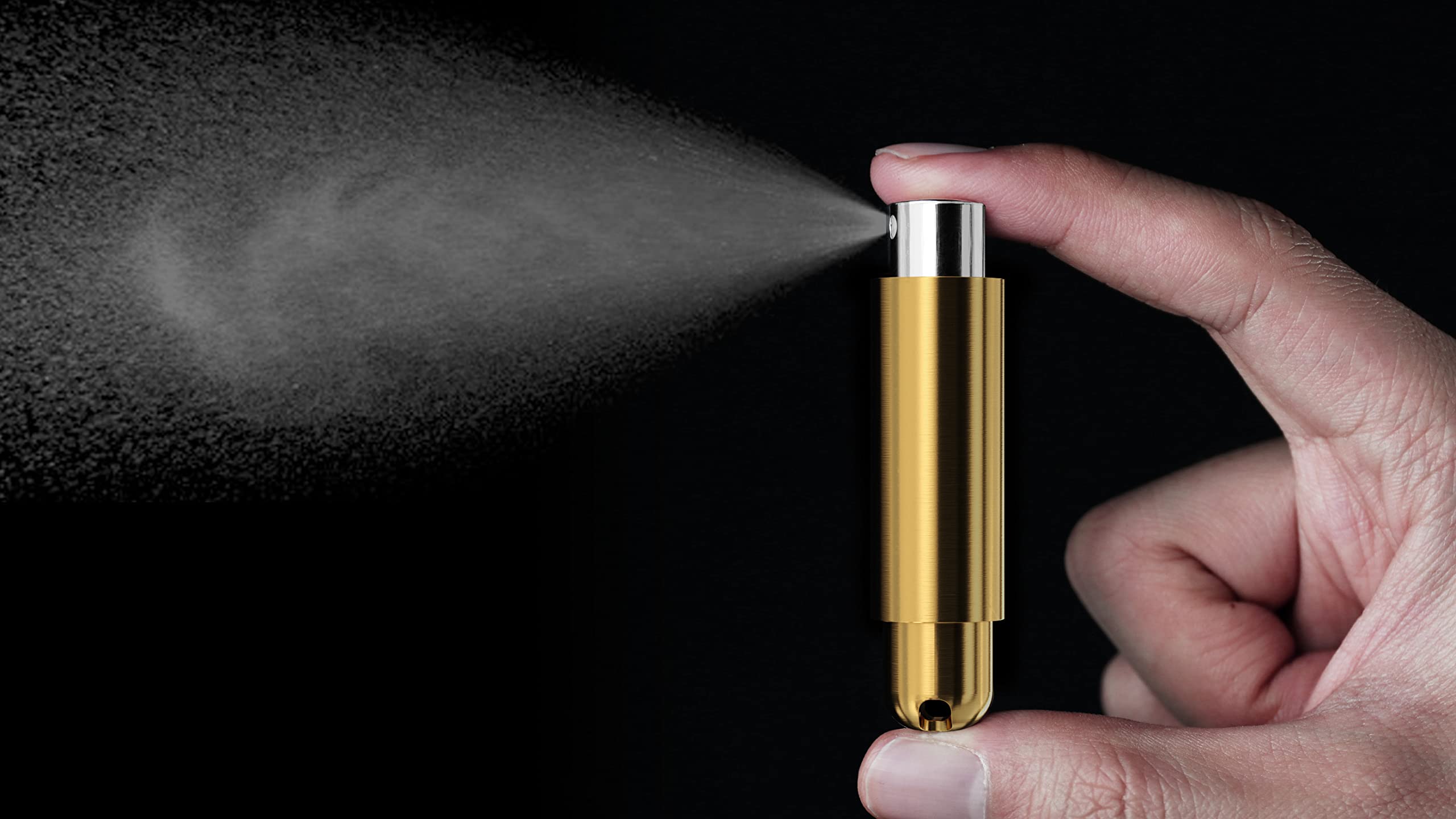 Mordeco Nanosprayer (Gold) - Refillable Perfume Sprayer, Essential Oil Bottles