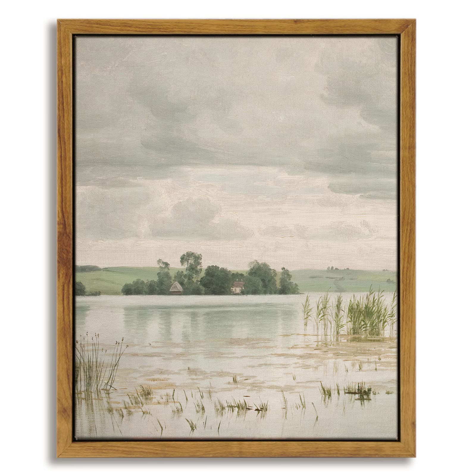 Insimsea Framed Canvas Prints Wall Art Home Decor Classical Danish Landscape Painting By Vilhelm Groth Rustic Wall Decor For Bed