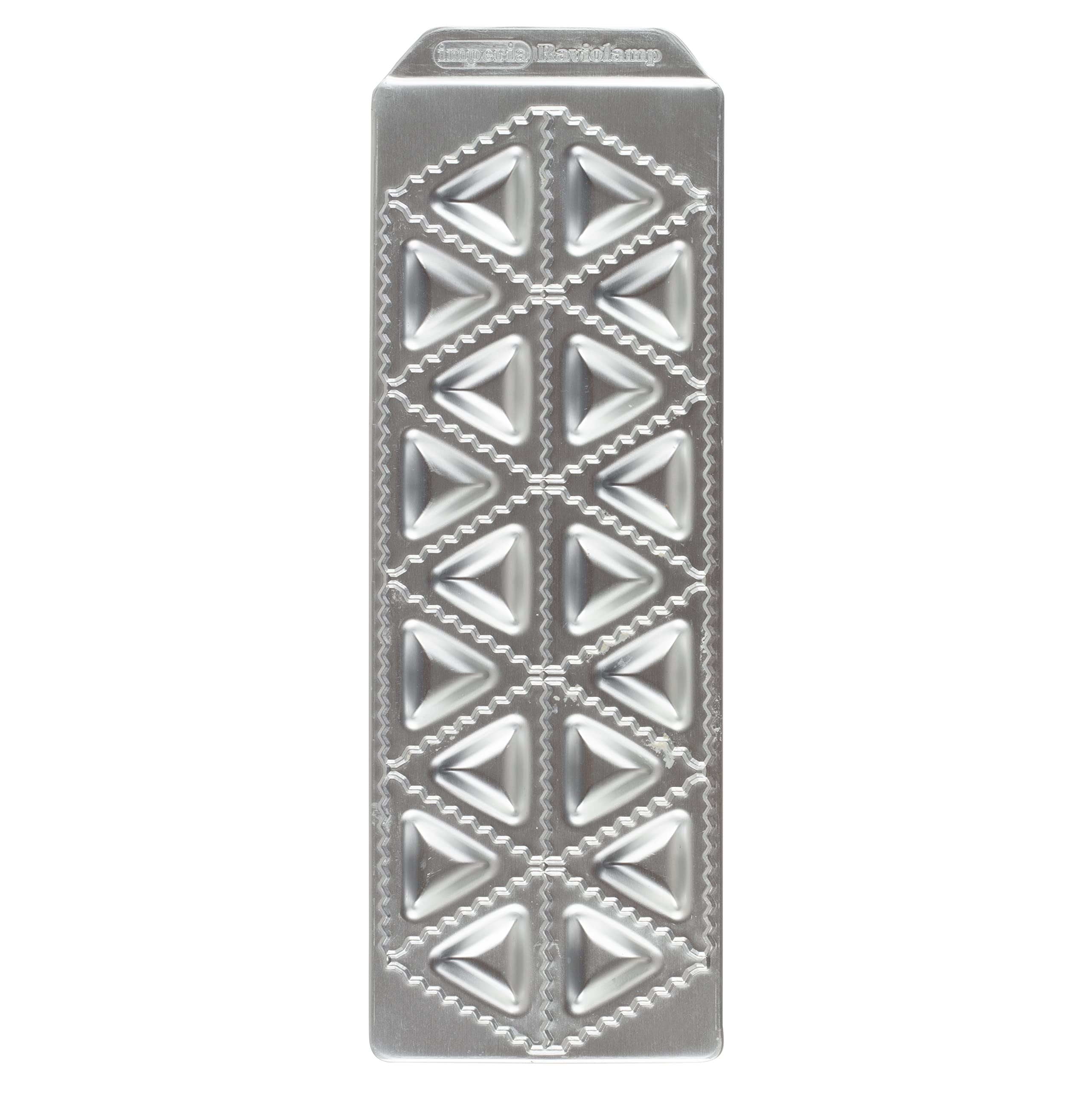 Mini Ravioli Tray With Wooden Roller By Imperia - Italian Stainless Steel - Makes 18 Raviolamp, Pasta Making Set Is Portable And