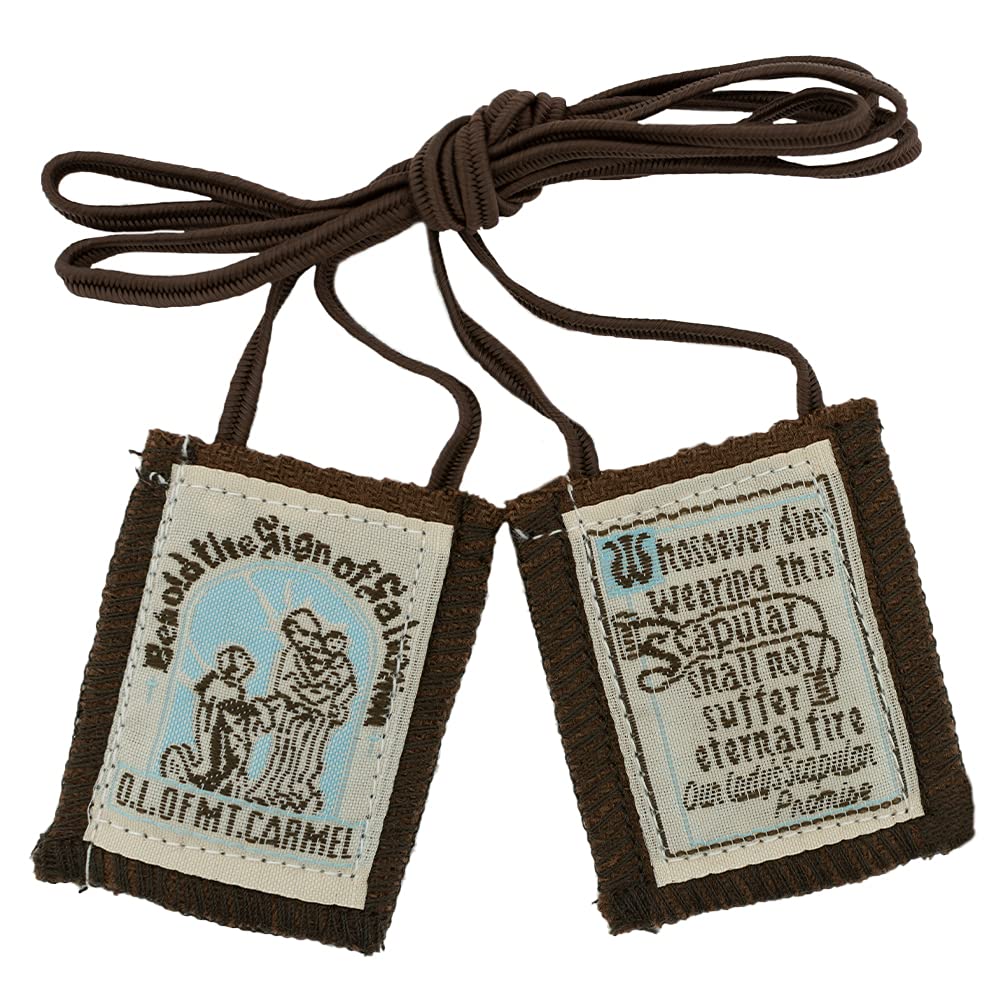 1 X Brown Scapular - Behold the Sign of Salvation