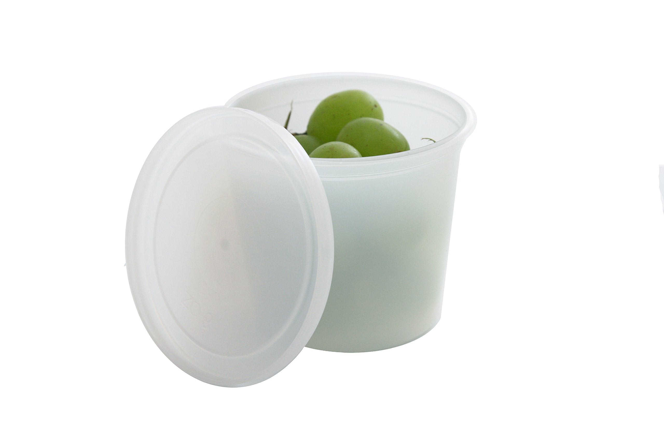Vito'S Famous Deli Container With Lid, 8 Ounce (Pack Of 40) | Leak Proof | Freezer Safe