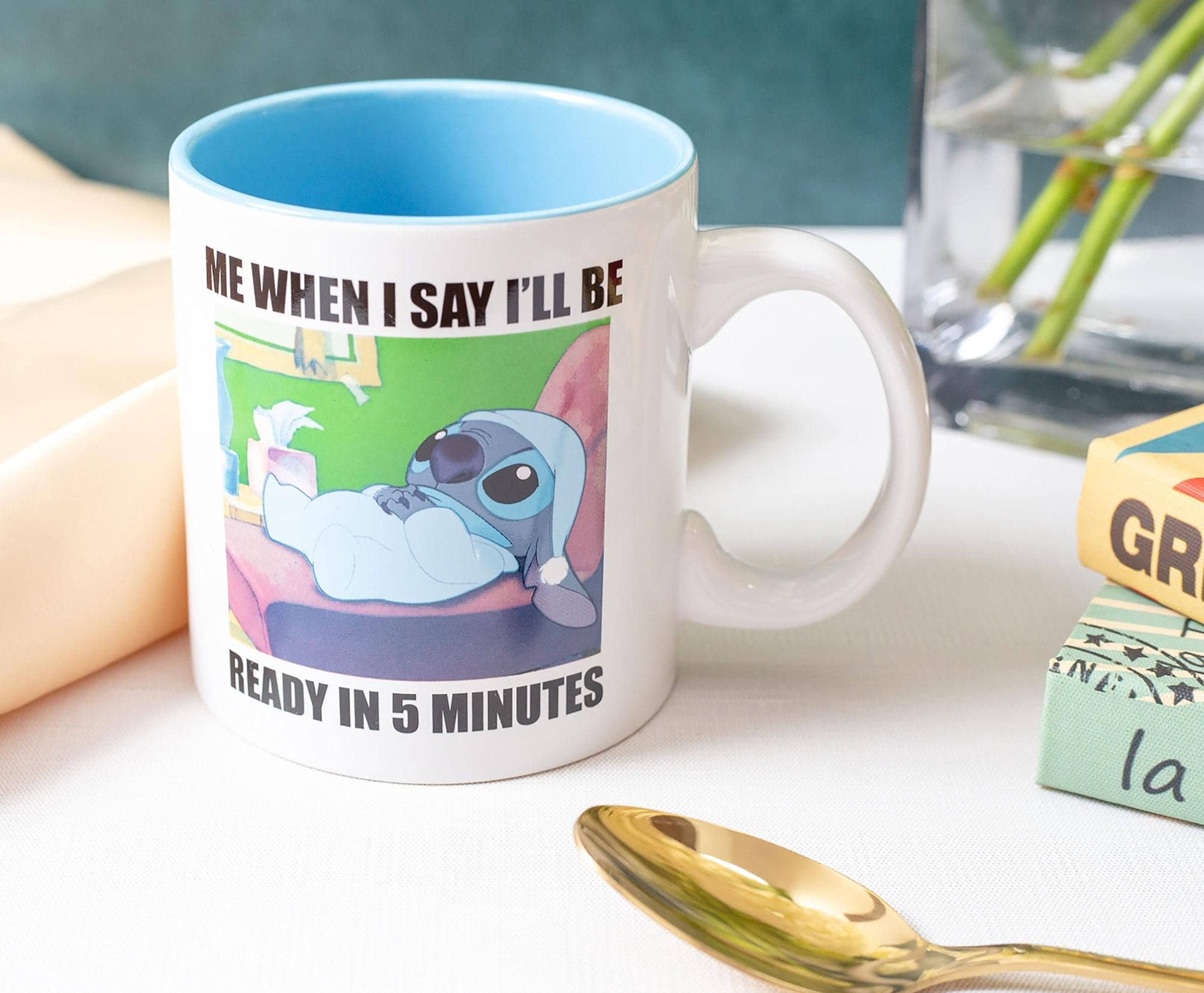 Disney Lilo & Stitch ''When I Say I'Ll Be Ready'' Ceramic Mug | Holds 20 Ounces