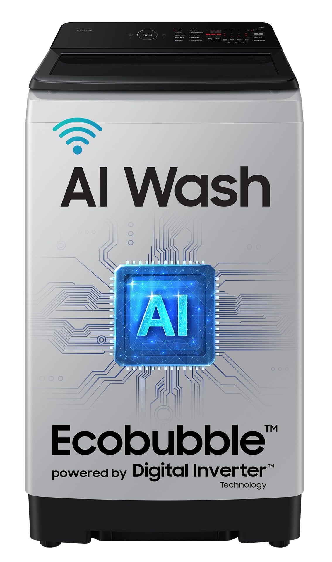 Samsung 8 Kg, 5 Star, Ai Wash, Ai Energy Mode, WiFi, Ecobubble, Ai Vrt+, Super Speed, Soft Closing Door, Digital Inverter, Full