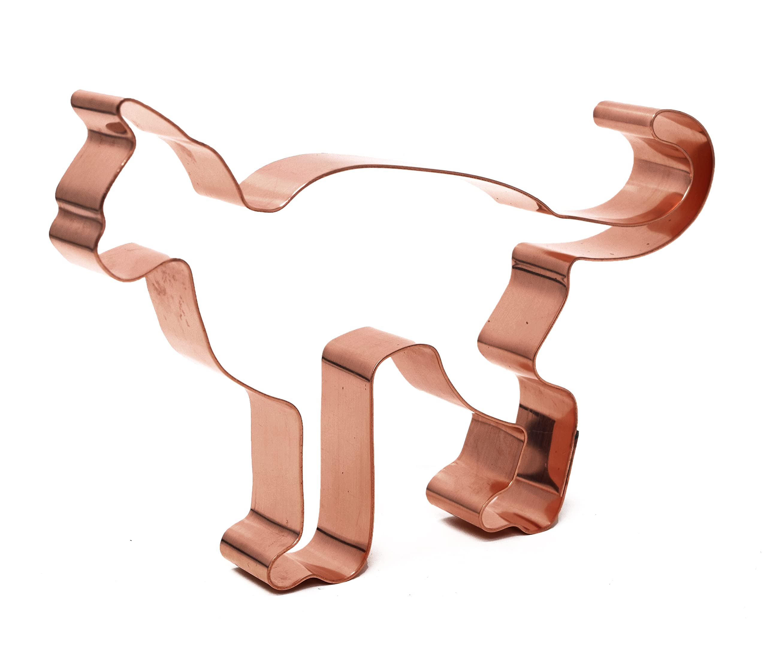 Cornish Rex Cat Cookie Cutter 5 X 3.5 Inches - Handcrafted Copper Cookie Cutter By The Fussy Pup