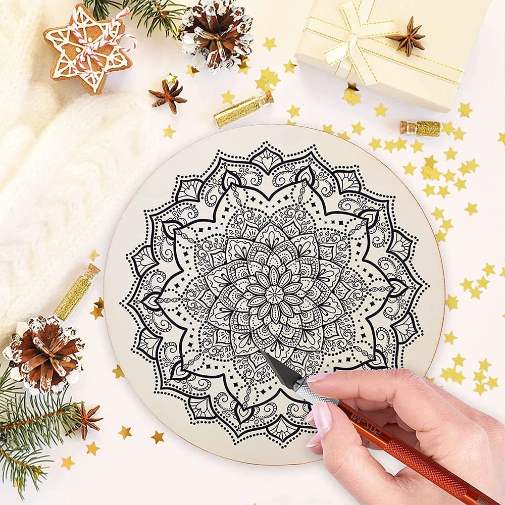 Asmi Collecions Beautiful Ladies Welcome Premarked Blank Mdf Wooden Base Cutouts For Diy Craft Work, Home Decoration (10 Inch)