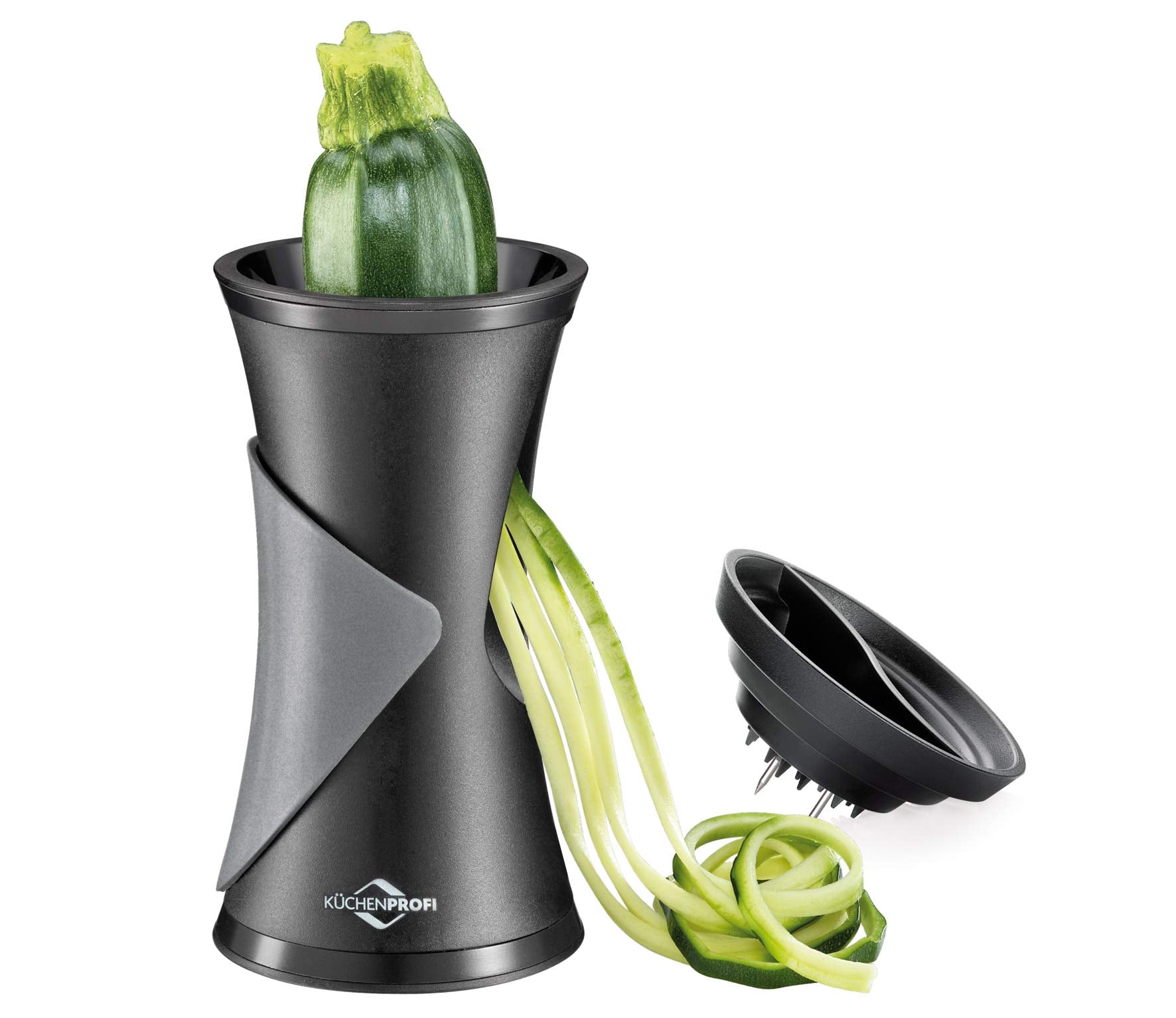 Kchenprofi Olera Spiralizer For Vegetables, 6'' H X 3.5'' Diameter, Black