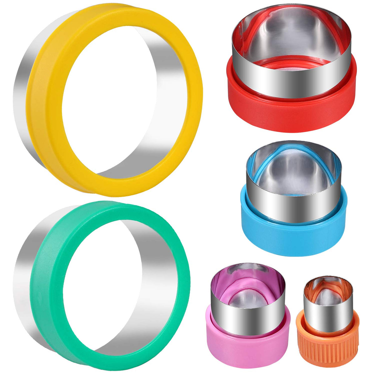 Round Cookie Biscuit Cutter Set, 6 Graduated Circle Pastry Cutters, Stainless Steel Cookie And Dough Cutters For Donut And Scone
