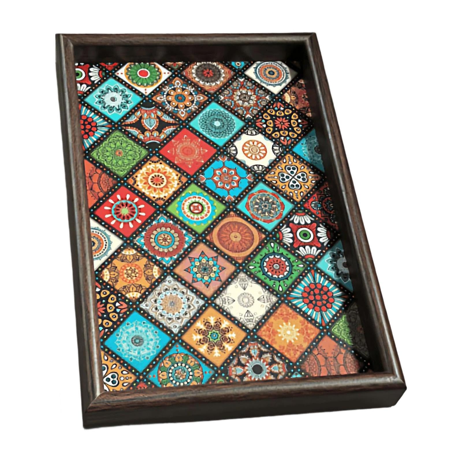 Enakshi Flat Jewelry Tray Organizer Bathroom Drawer Kitchen Counter Showcase Display Multicolor| Kitchen, Dining & Bar | Dinnerw