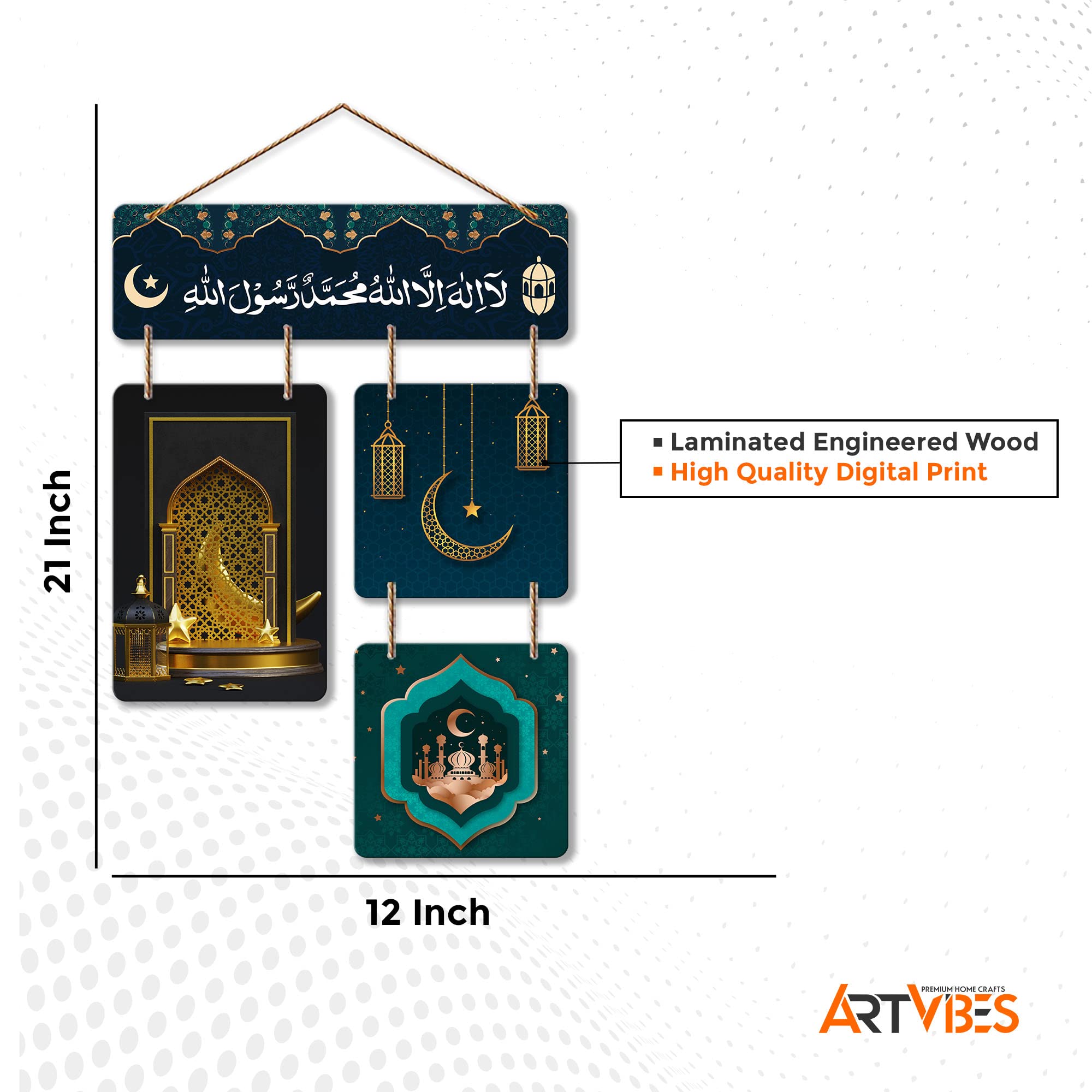 Artvibes Positive Quote Decorative Wall Art MDF Wooden Wall Hanger for Living Room | Bedroom | Modern Decor Items| Office | Gift