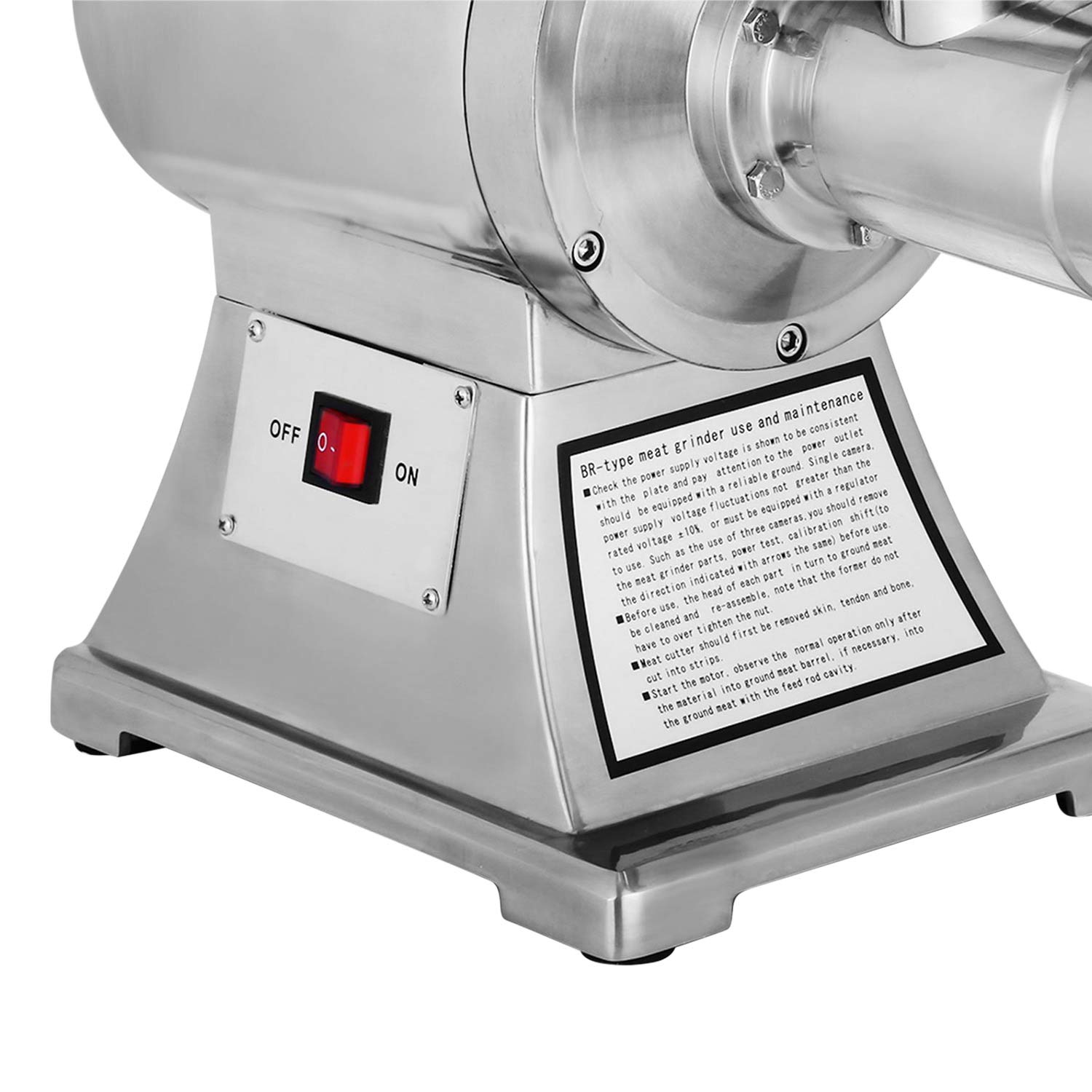 Gorillarock Meat Grinder Commercial | Electric Sausage Stuffing Maker | Stainless Steel Meat Chopper | 110V (150 Kg (330 Lbs) P/