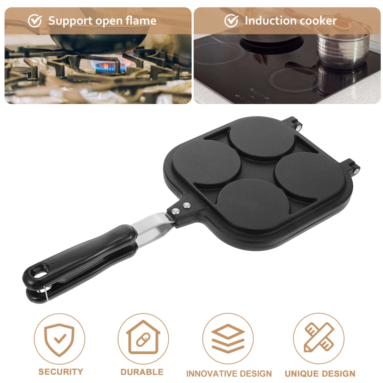 Egg Frying Pan Double Sided Pancake Pan With Cartoon Animal Pattern Flapjack Breakfast Maker Egg Burger Omelette Nonstick Pan Ki