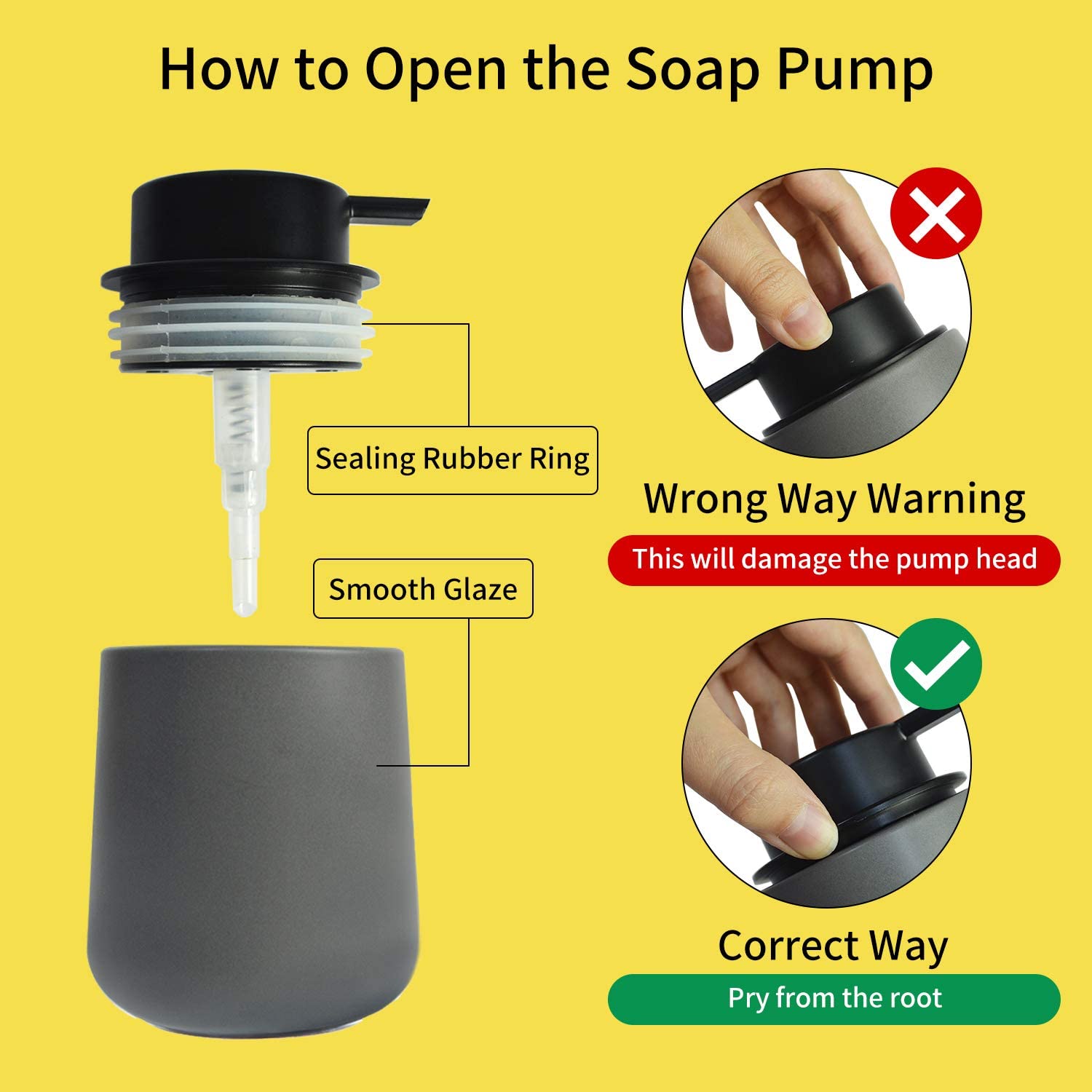 Hand Soap Dispenser Marble Dish Soap Dispenser Countertop Hand Lotion Pump Bottles Ceramic Lotion Container Refillable Liquid Ha