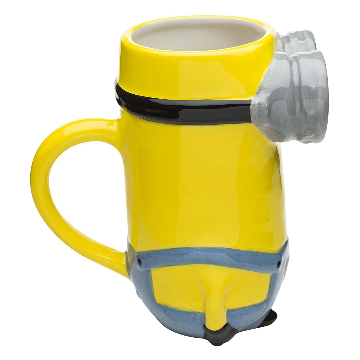 Zak Designs Kevin Minion 3D Sculpted Ceramic Coffee Mug, 14 oz, Hot Drinks, Model DESZ-8513, Fun Minion Design