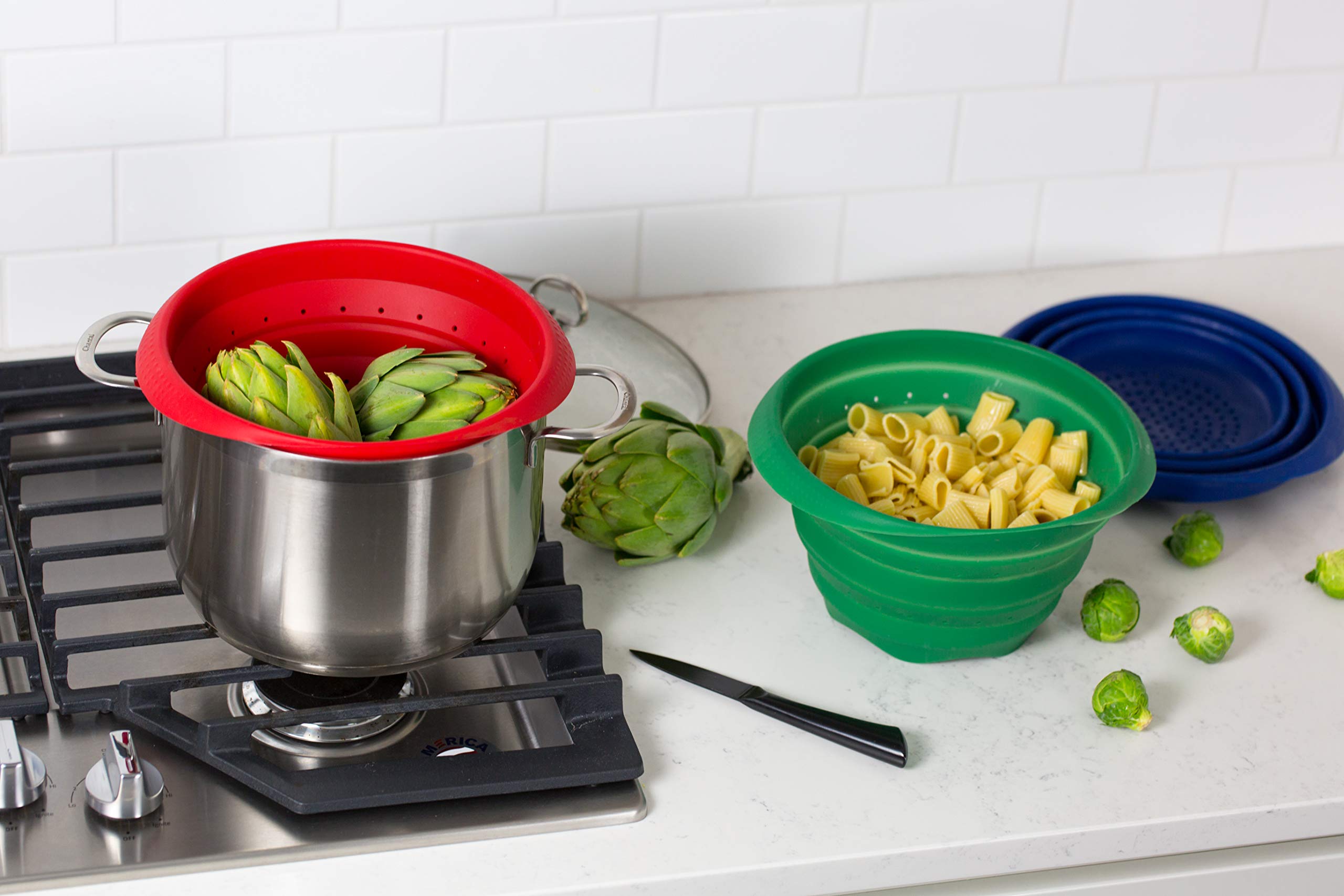 Better Houseware 732/R Colander, Standard, Red