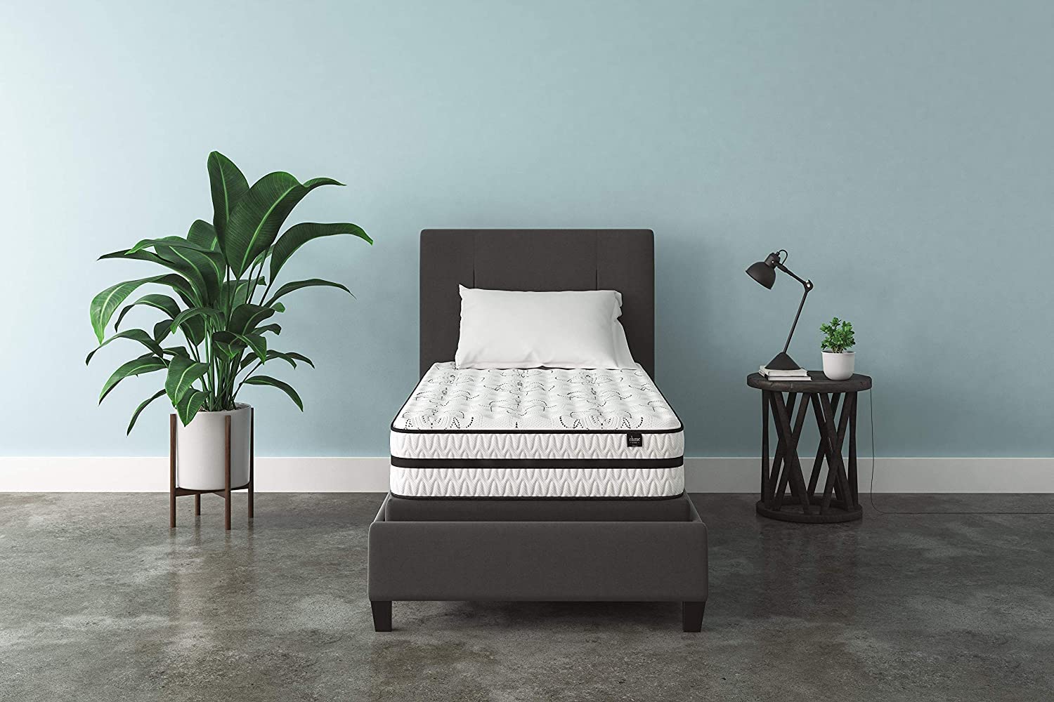 Signature Design By Ashley Chime 10 Inch Medium Firm Hybrid Mattress, Certipur-Us Certified Foam,Twin