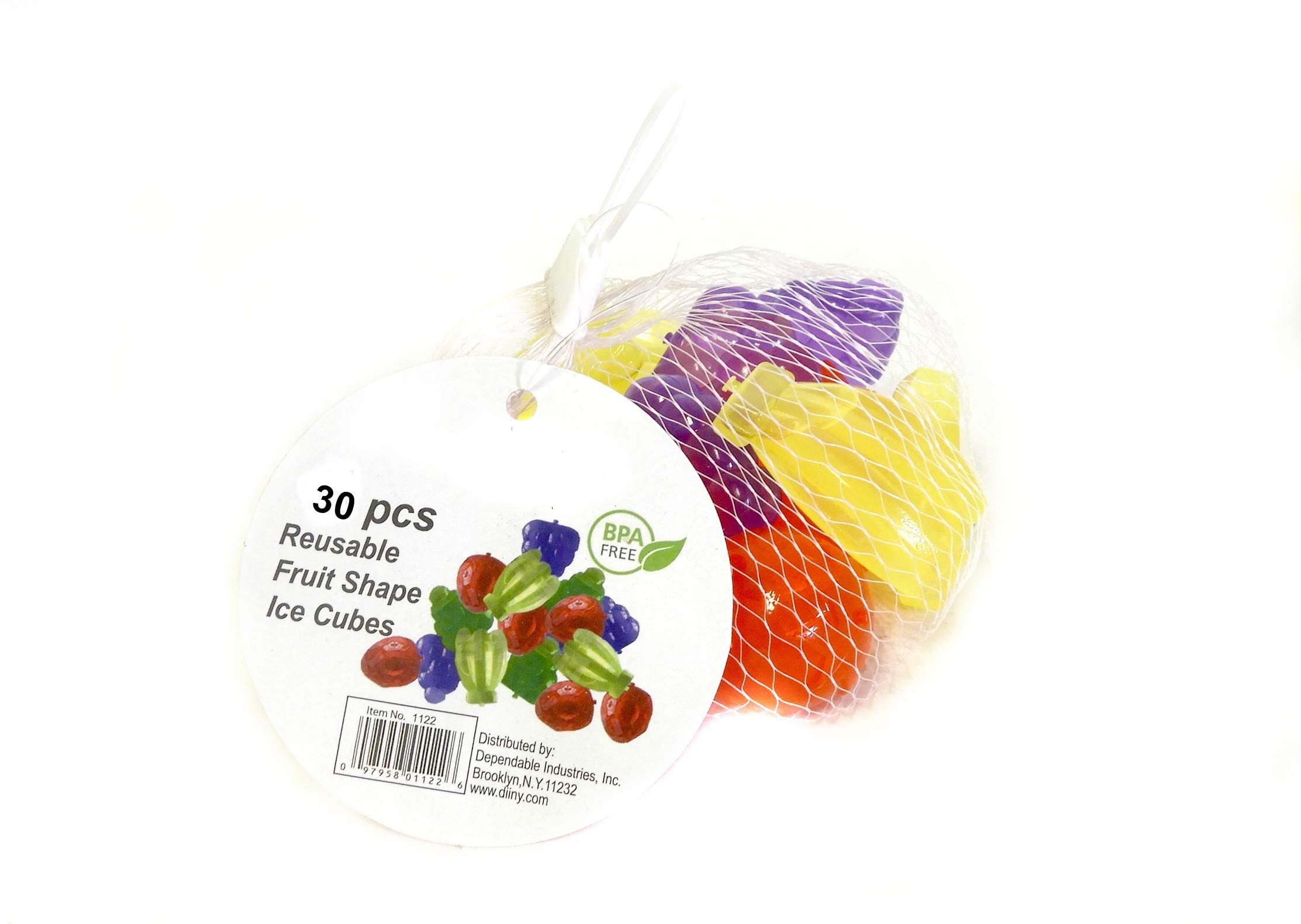 Fruit Shape Reusable Ice Cubes Bpa Free (30) Multicolor