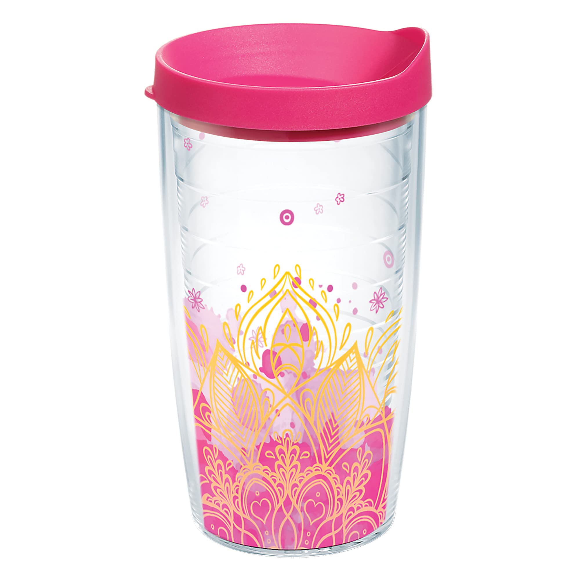 Tervis Yoga Lotus Flower Made In Usa Double Walled Insulated Tumbler Travel Cup Keeps Drinks Cold & Hot, 16Oz, Classic