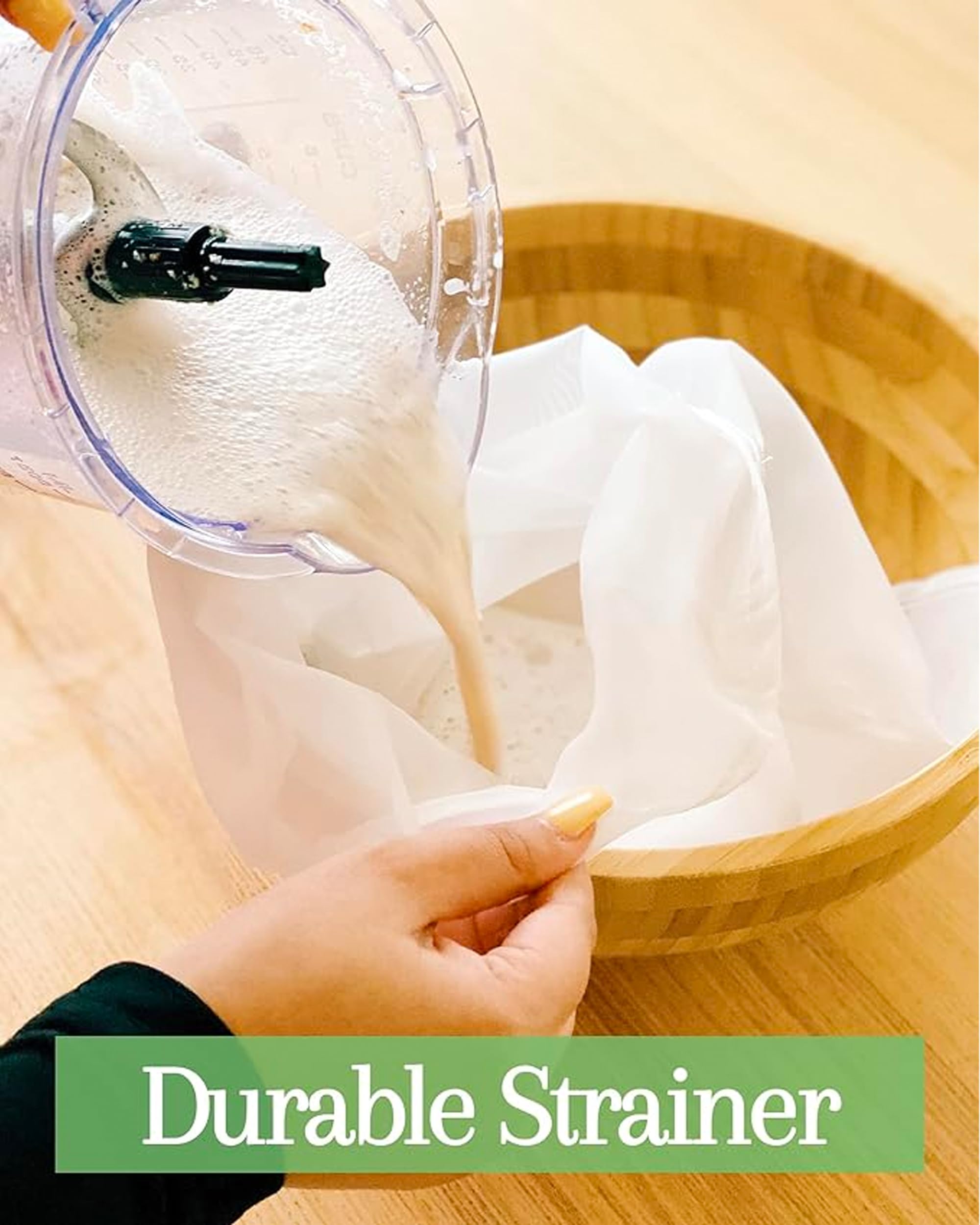 Purifyou Premium Reusable Nut Milk Bags - Set Of 3 (80, 160, 200 Microns), Cold Brew Bags And Cheese Cloths, For Straining Tea A