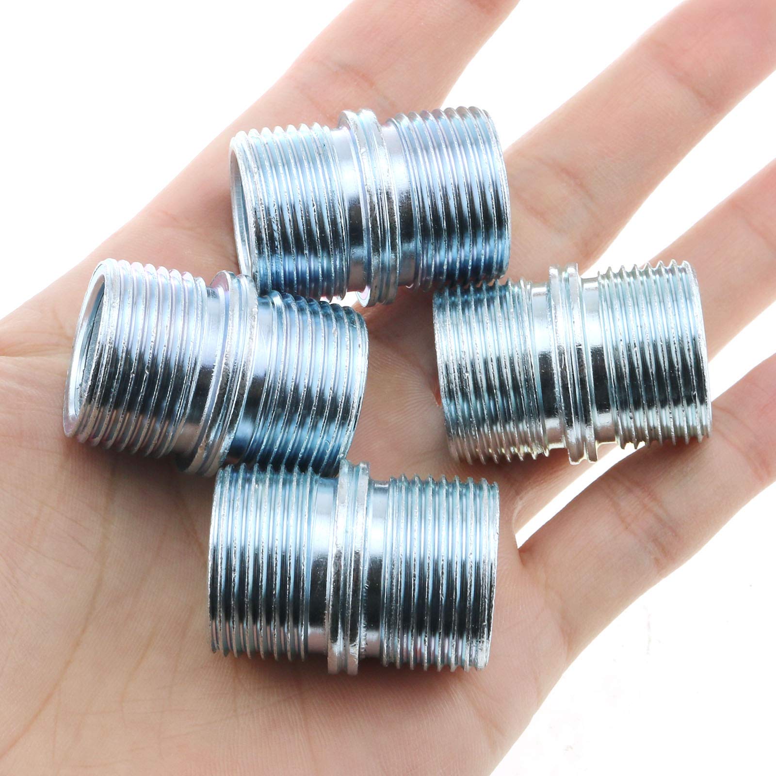 E-outstanding Metal Rack Connector 4pcs 1Inch/25.4mm Wire Rack Shelve Unit Pole Connector Storage Shelf Shelving Holder Connection Nuts Replacement Parts (ID: 16mm  OD: 23mm)