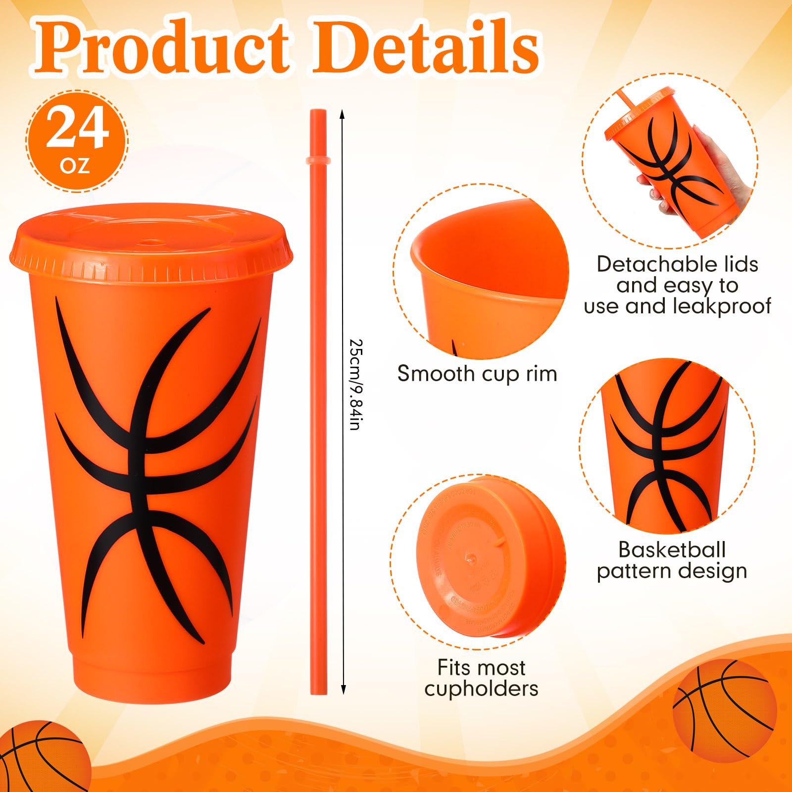 Pickmesh 24 Pieces Funny Football Gifts Bulk Football Plastic Cups With Straw And Lid Novelty Football Crew Socks Bracelet And K