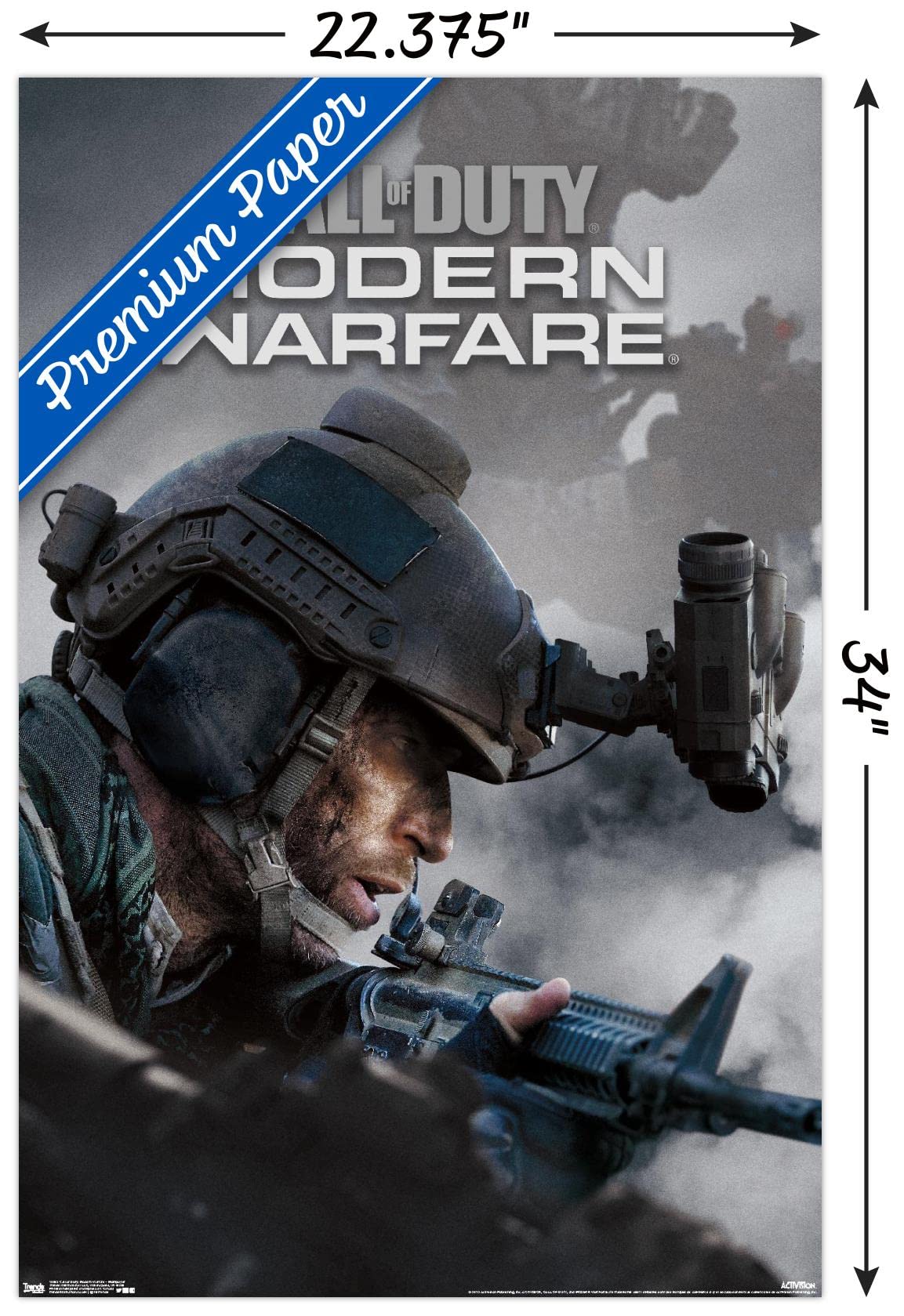 Trends International Call Of Duty: Modern Warfare - Multiplayer Wall Poster, 22.375'' X 34'', Premium Poster & Clip Bundle