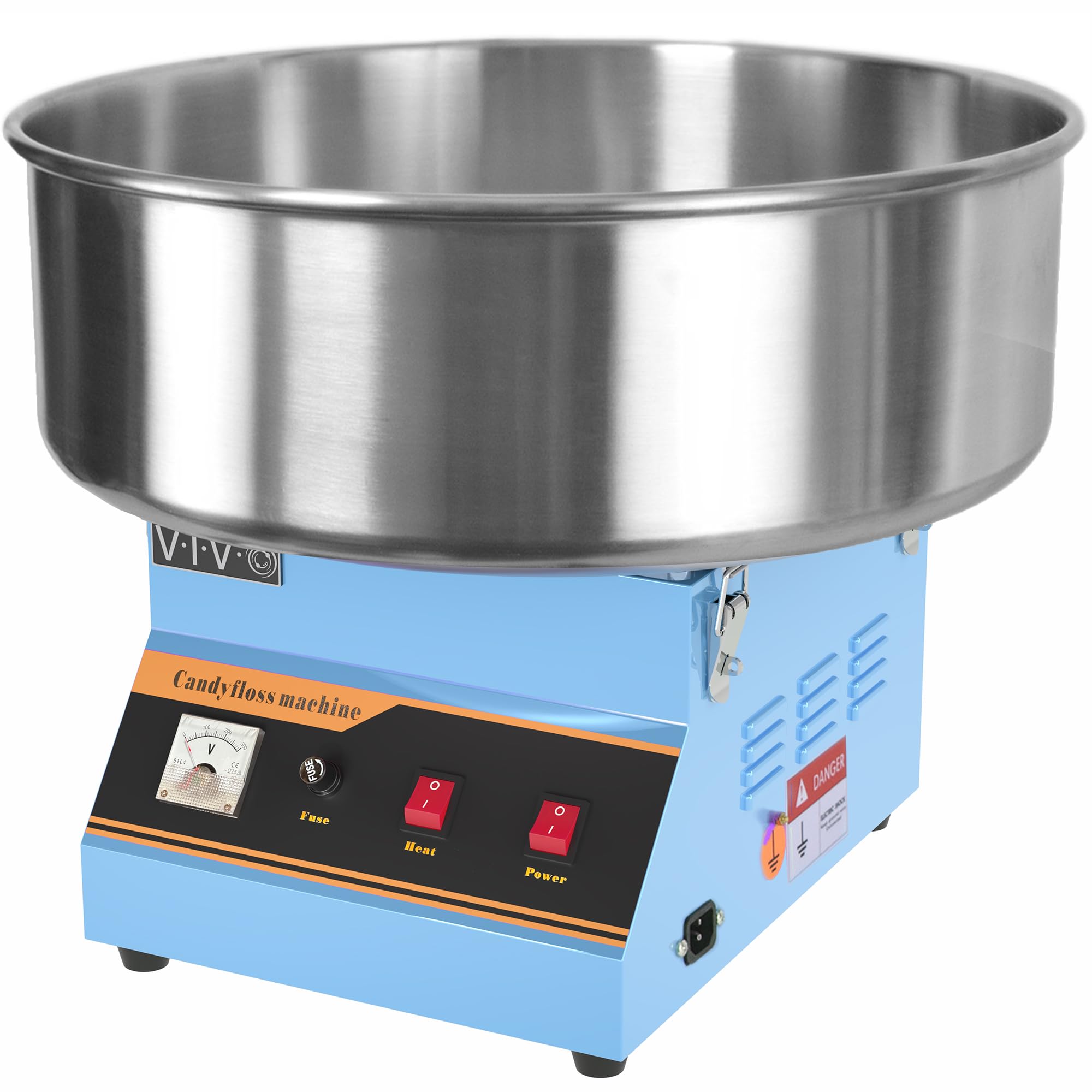 VIVO Blue 1030W Electric Commercial Cotton Candy Machine, Candy Floss Maker CANDYV001B