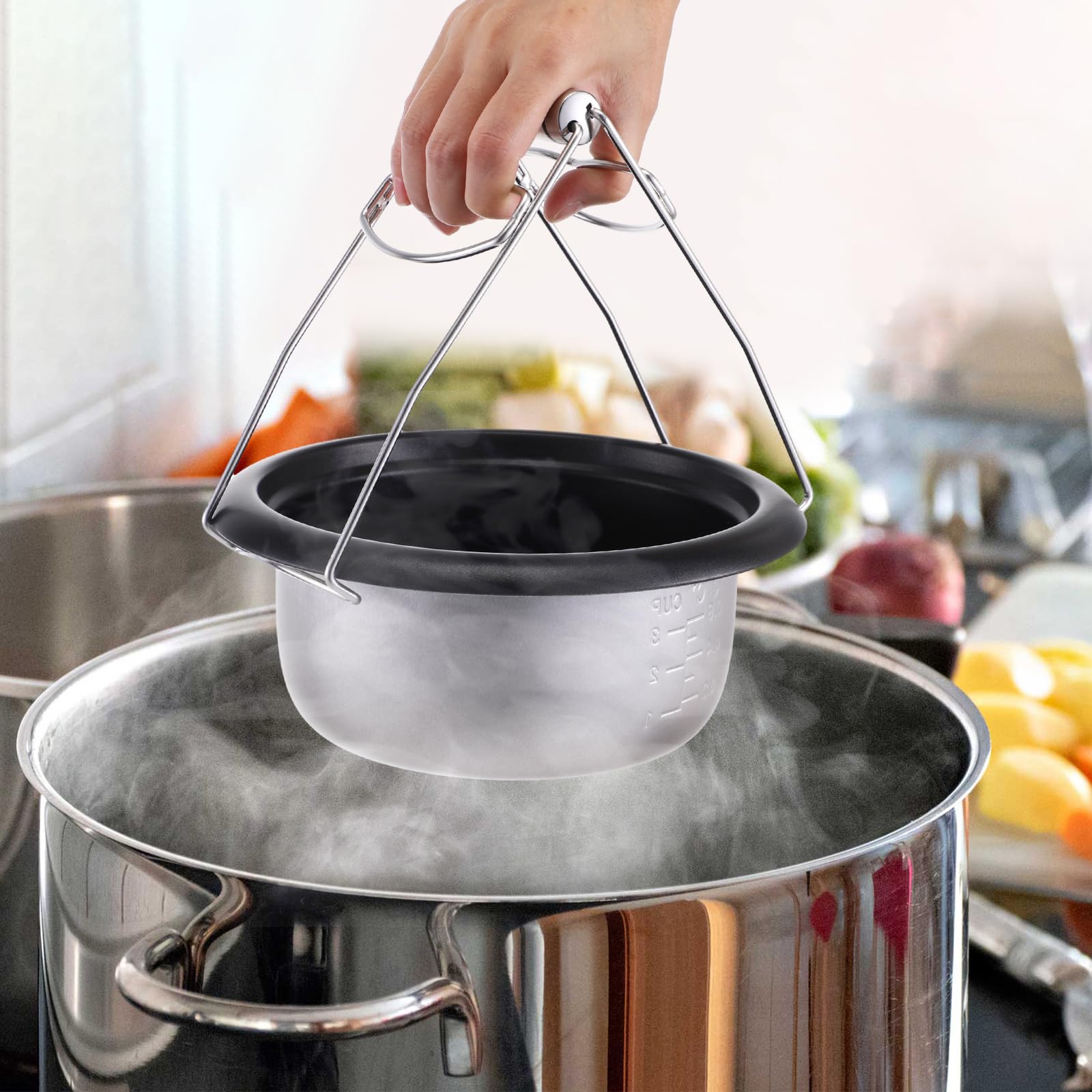 Bestonzon Kitchen Stainless Steel Folding Hot Dish Plate Clip Plate Retriever Tongs Bowl Clips Pan Dish Gripper Clips Hot Plate