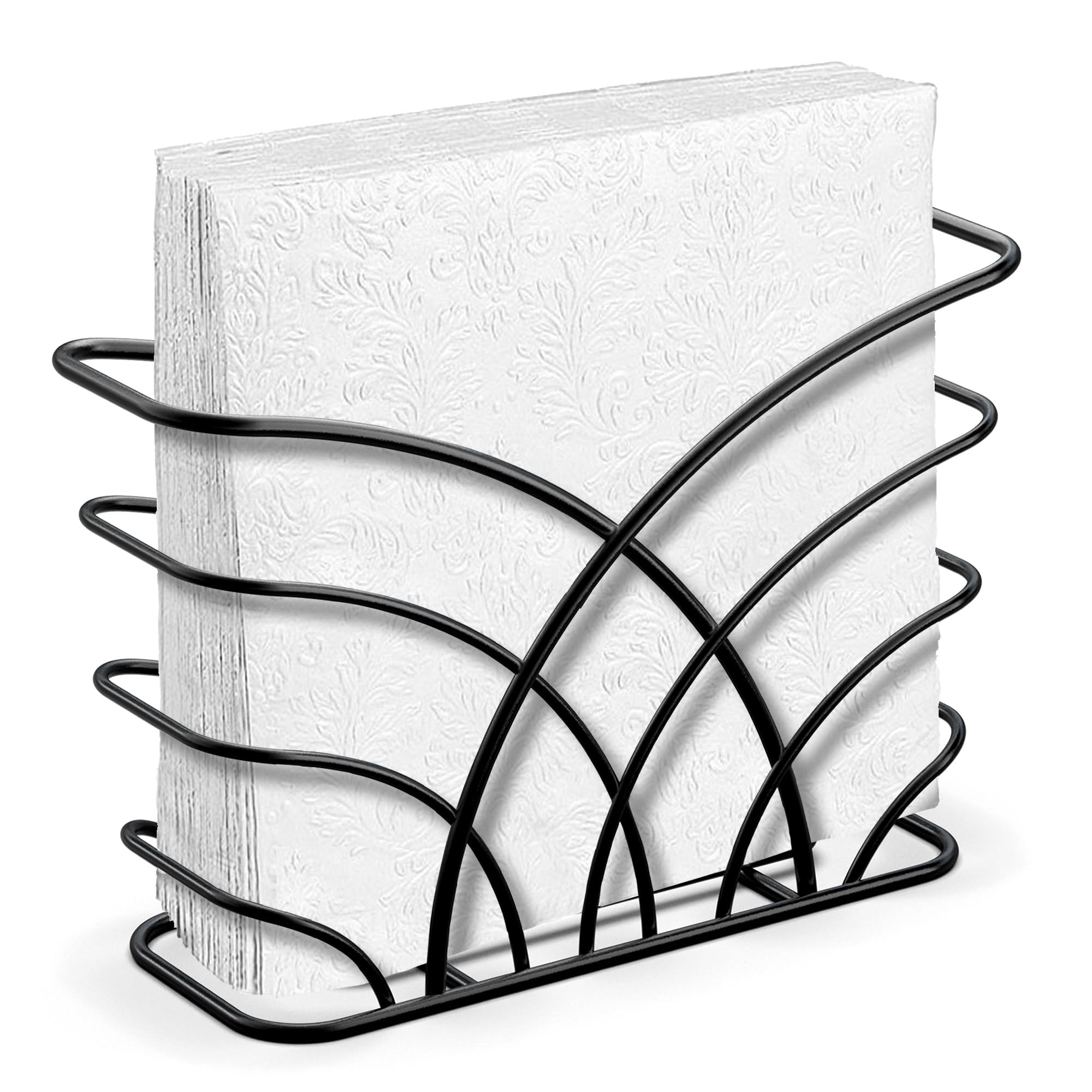 Levimetree Black Napkin Holder For Table Modern Dining Table D  Cor Napkin Holder For Kitchen Table Serviette Holder Tissue Disp