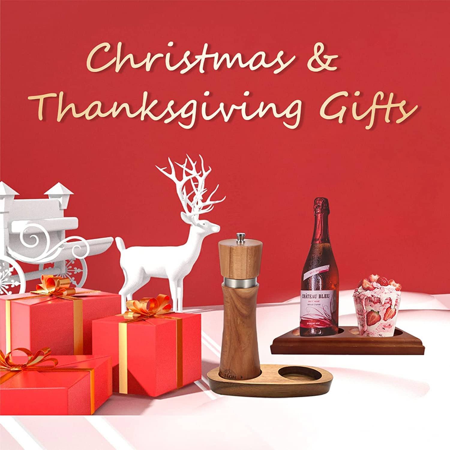 Salt and Pepper Mill Tray Oak Wood Tray Pepper Mill Holder & Rest(Inner Dia 7cm) fit many Mills & Shakers Salt & Pepper Grinder Accessories Kitchen Storage Holder Home Decoration Crafts