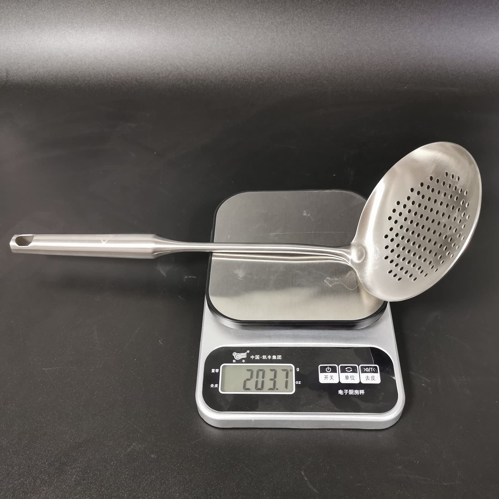A  Houseware Skimmer Stainless Steel Large Slotted Spoon Colander Strainer Ladle For Cooking Heat Proof Hollow Handle Serving Ut
