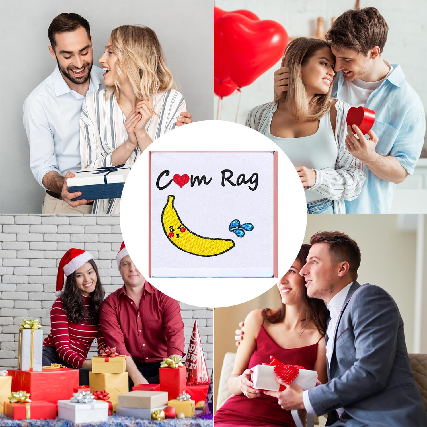 Zlixing Funny Gag Gifts For Boyfriend 2 Pcs Towel Valentines Day Anniversary Romantic Gift For Husband Him Men Fiance Bf Couple
