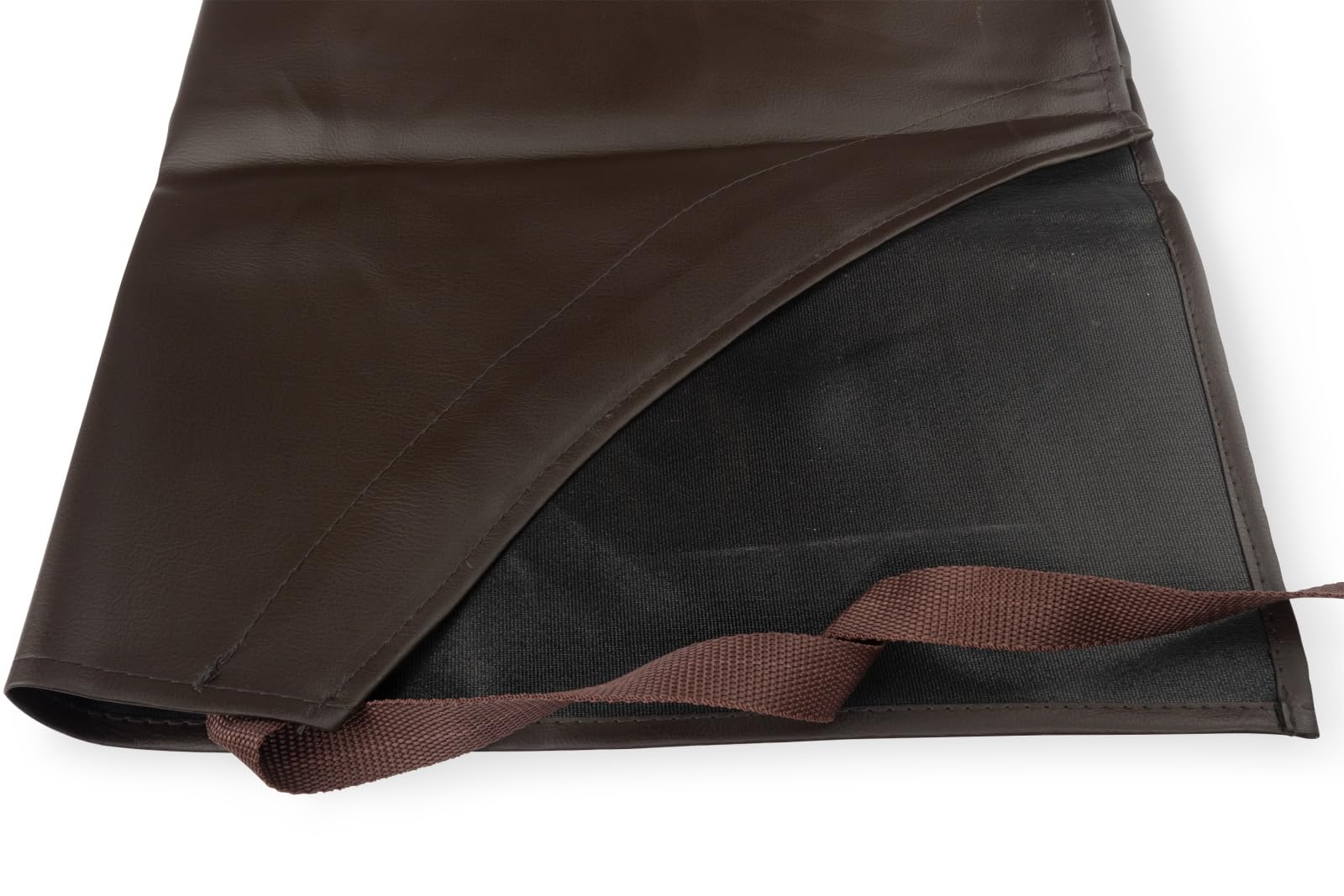San Jamar 604Vba37 Vinyl Extra Long Bib Apron, 37inch Length X 25inch Width, Brown