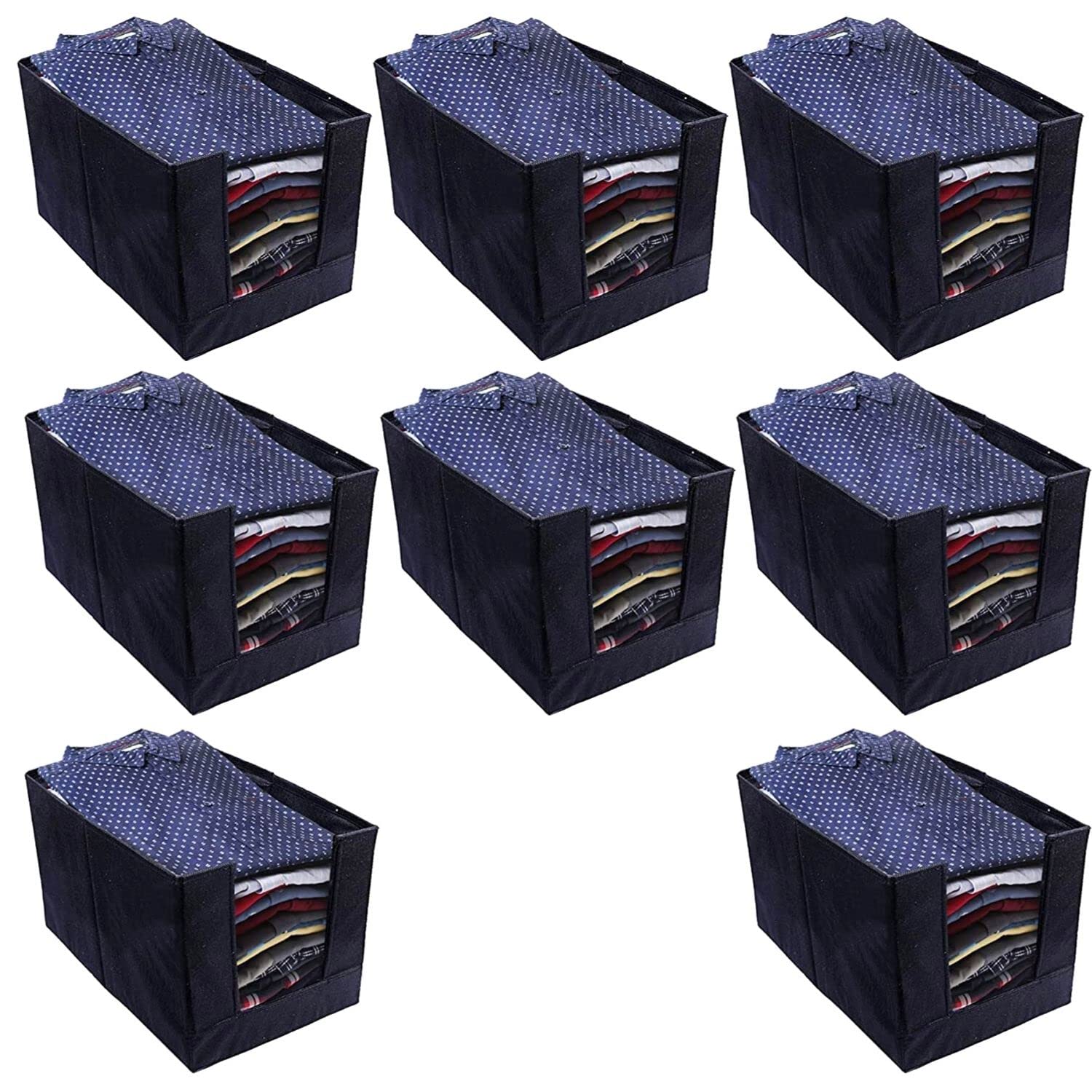 Shubhkraft Garment Cover |Cloth Organizer|Wardrobe Organizer For Shirts, TShirts, Jeans, AntiWrinkle Closet Drawer, Rack Stora