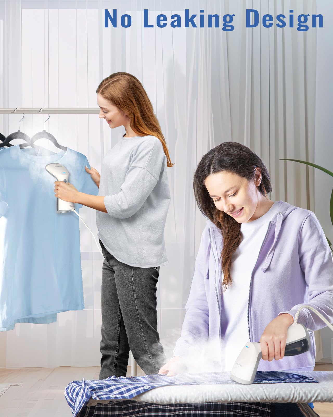 BEAUTURAL Steamer for Clothes, Travel Handheld Clothing Steamer for Garments, 25-Second Fast Heat-up, Portable and Compact Desig