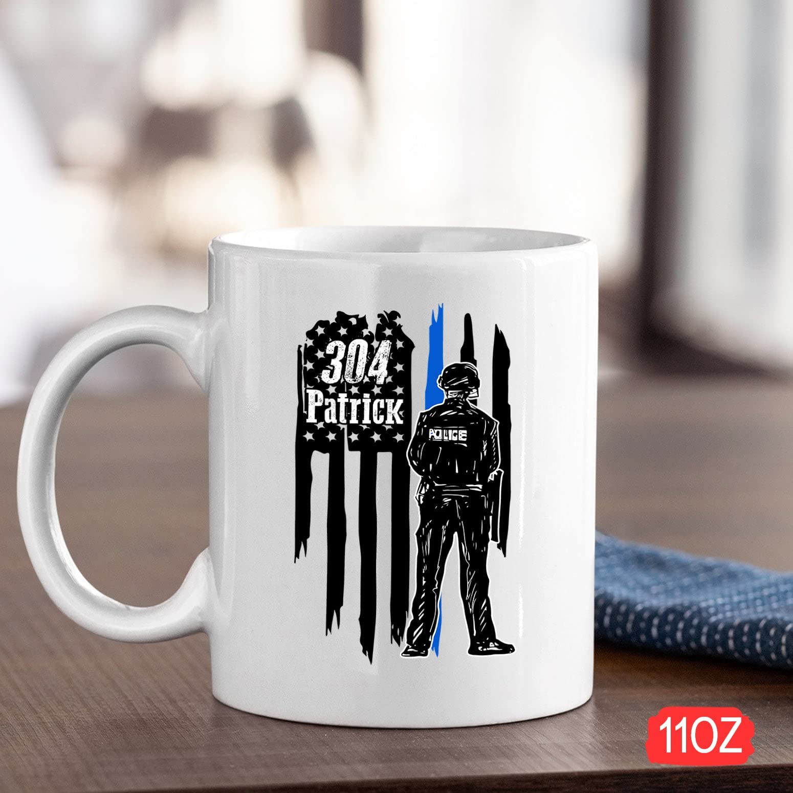 Police Officer Mug, Custom Policeman Mug, Custom Name Mug For Police Officer/Policeman/Law Enforcement, Personalized Police Offi