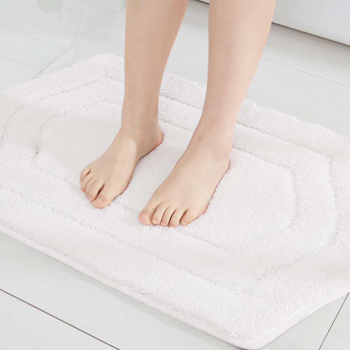 Cosy Homeer Extra Thick Bath Linen Sets Rugs For Bathroom - Anti-Slip Bath Mats Soft 100% Strong Polyester Living Room Bedroom W