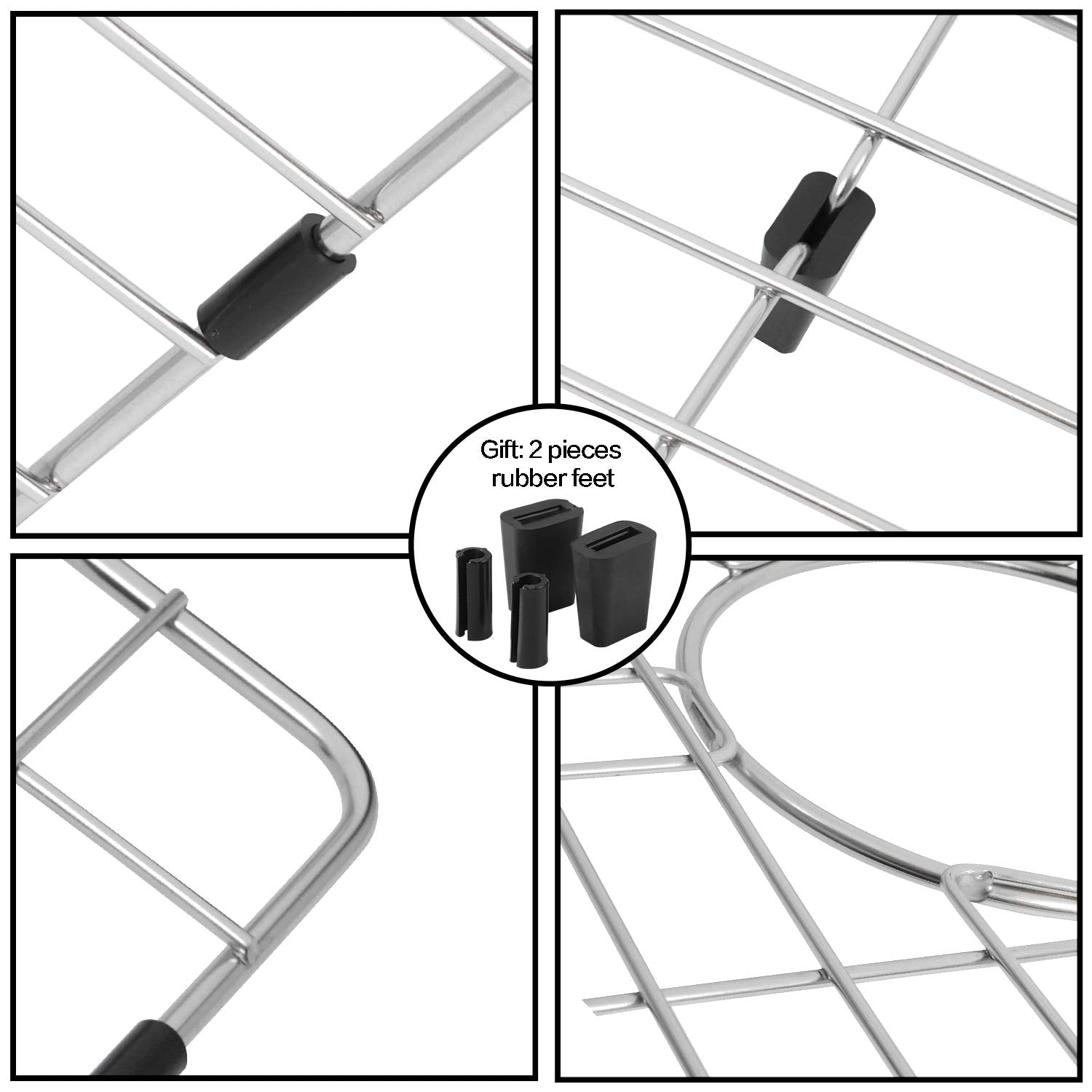 Monsinta Kitchen Sink Grid And Sink Protectors For Kitchen Sink, Stainless Steel Sink Grids For Bottom Of Kitchen Sink, 17 3/4''