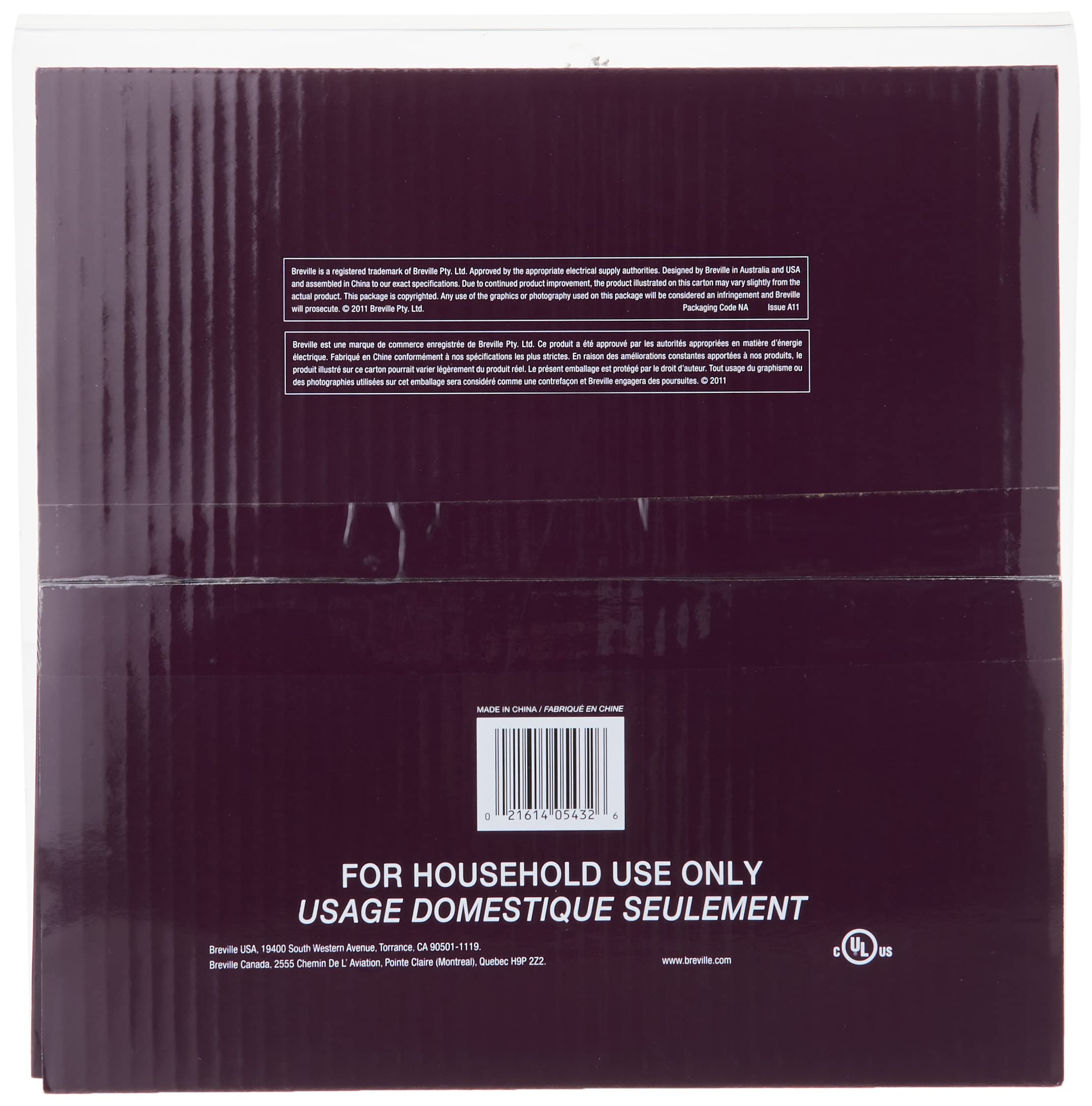 Breville BOV450PP11 11'' Non-Stick Pizza Pan  Black