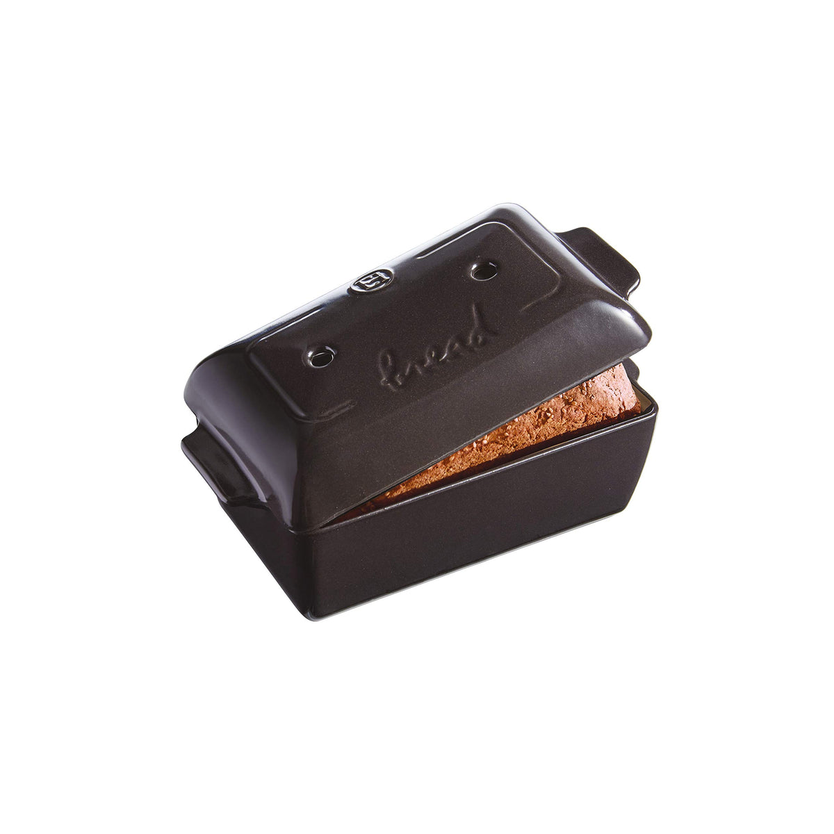 Emile Henry Charcoal Bread Loaf Baker, 11.02 X 5.12 X 4.72In