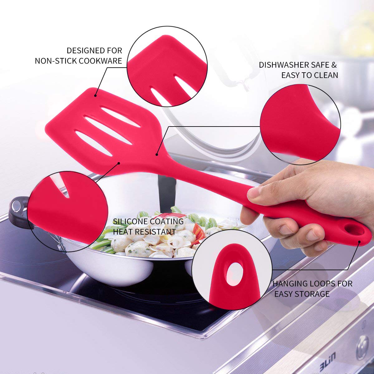 Suntchen 5Pcs Silicone Spatula Set Colorful Mini Spatulas - 480F Heat Resistant Nonstick Versatile Kitchen Utensil Set For Bakin