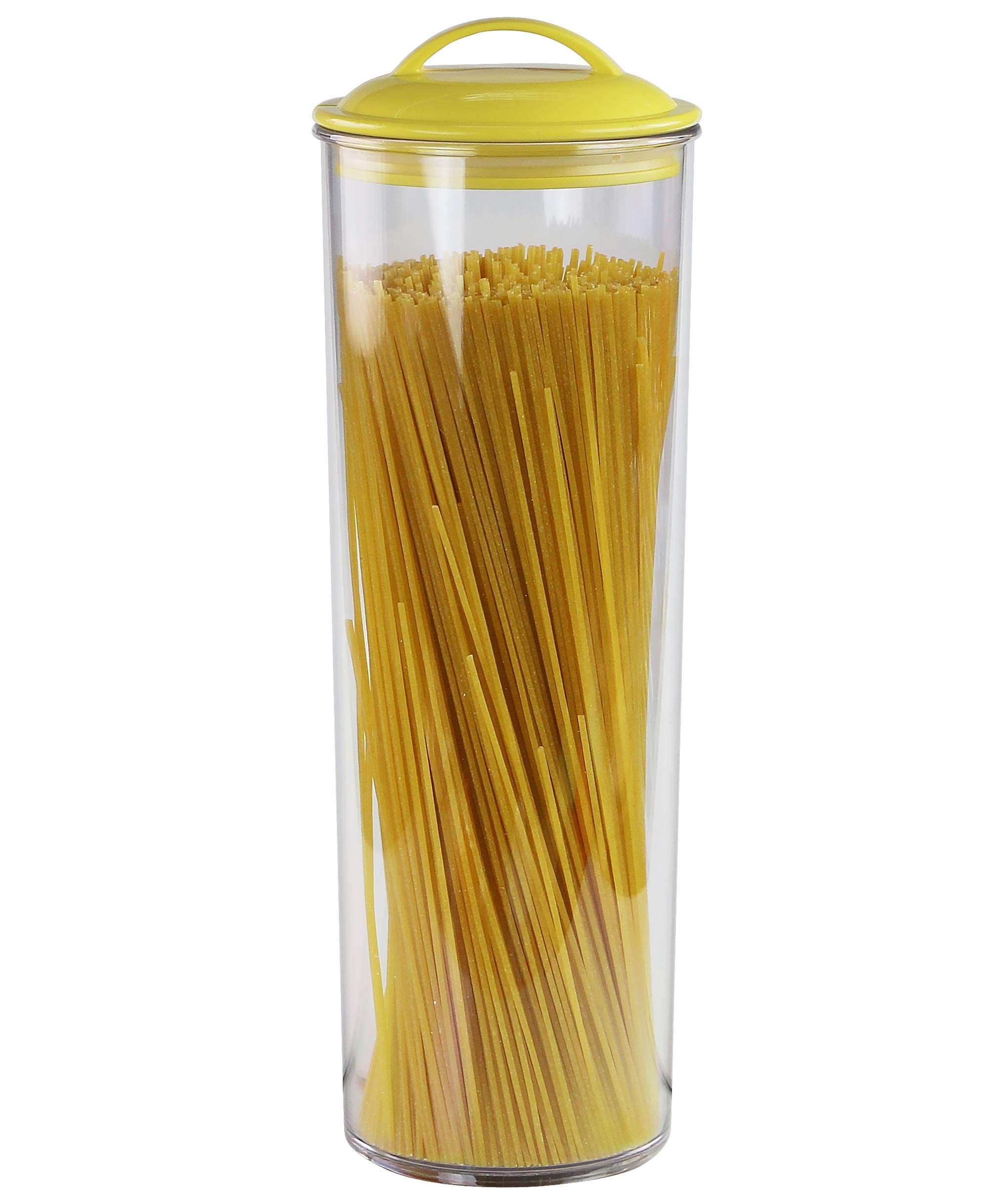 Reston Lloyd Spaghetti/Pasta Acrylic Canister With Air Tight Lid, Lemon