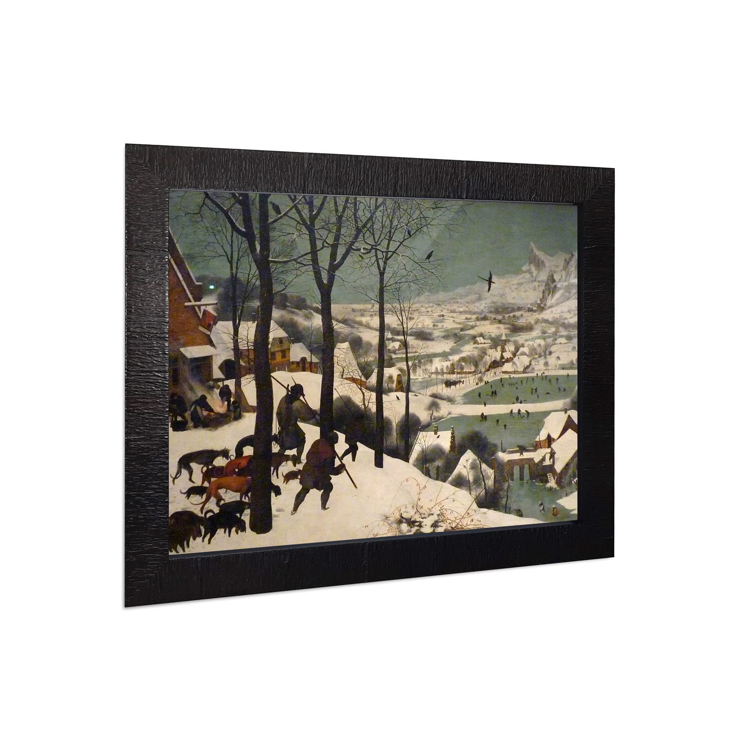 Hunters In The Winter Framed Art Print By Pieter Brueghel, Winter Wall Decor, Grace Your Livingroom Or Office With This Art Prin