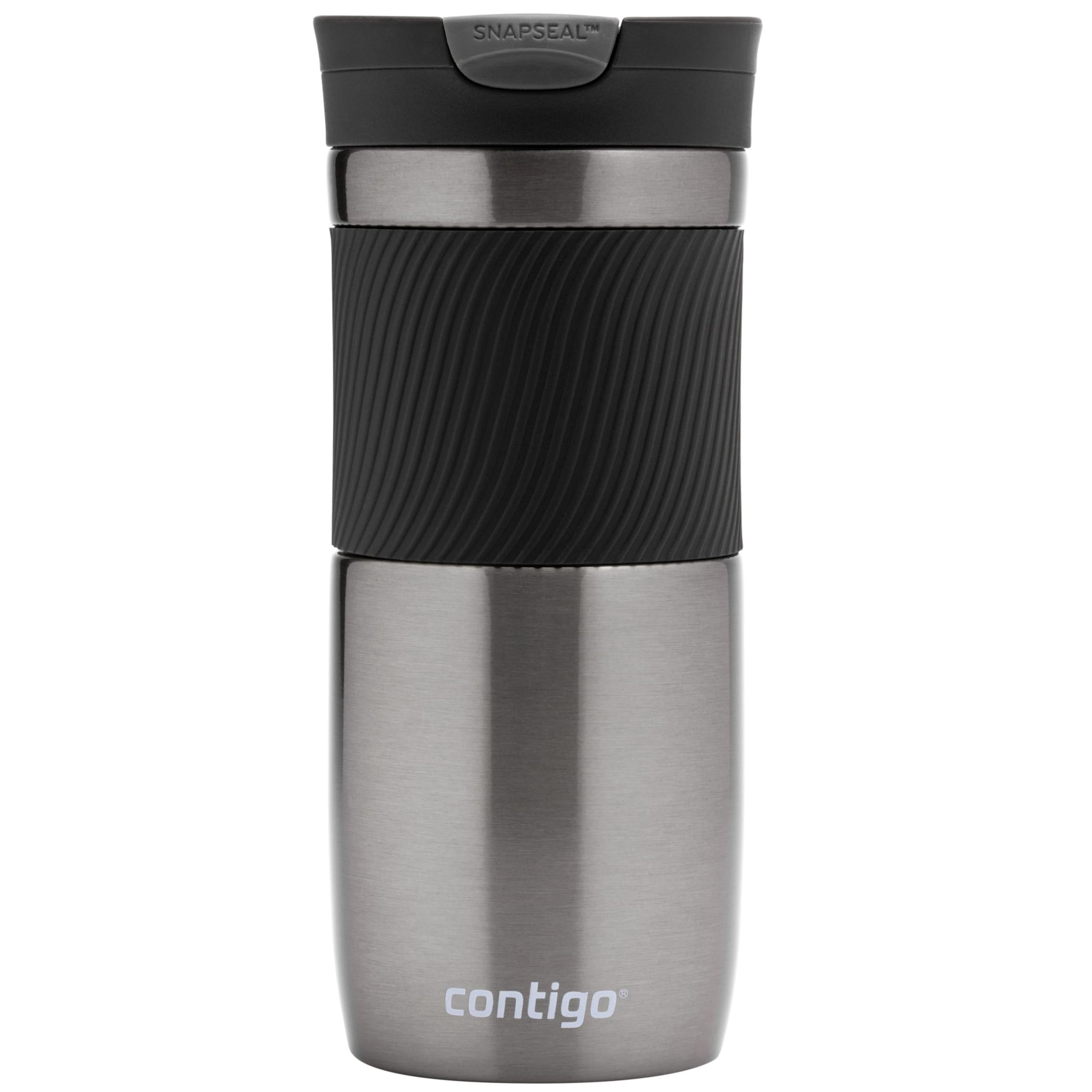 Contigo Byron Snapseal Travel Mug, Stainless Steel Thermal mug, vacuum flask, leakproof tumbler, coffee mug with BPA free Easy-C