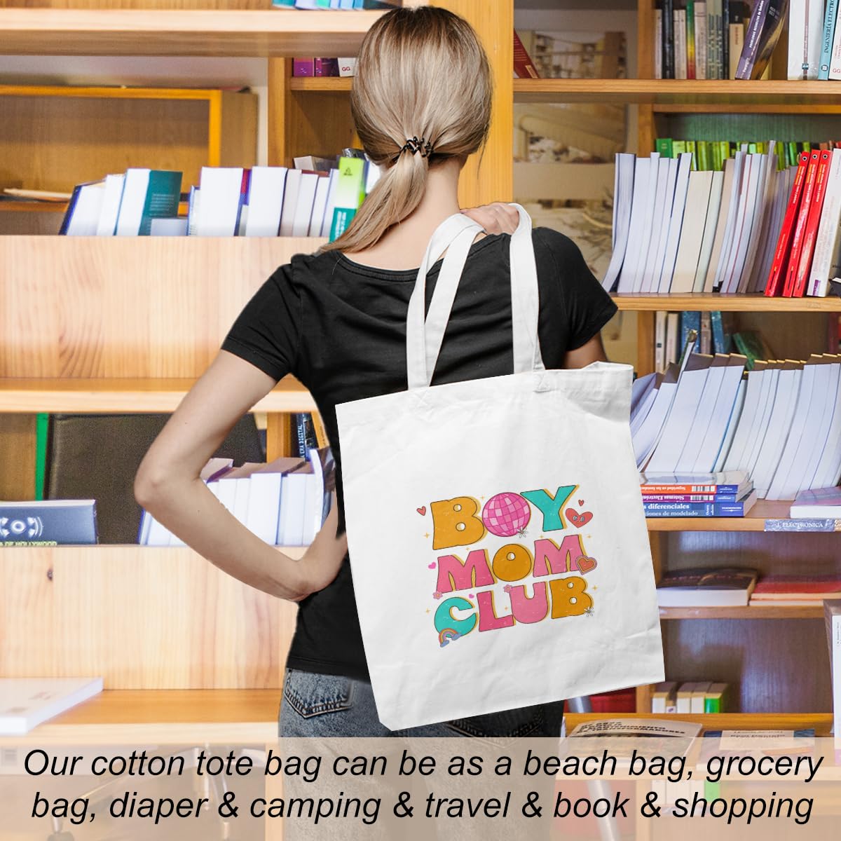 Funny Son Mom Gifts Mom Gifts Tote Bag From Daughter Beach Bag Book Shopping Reusable Grocery Bags For Women Female Mom Mommy Ma