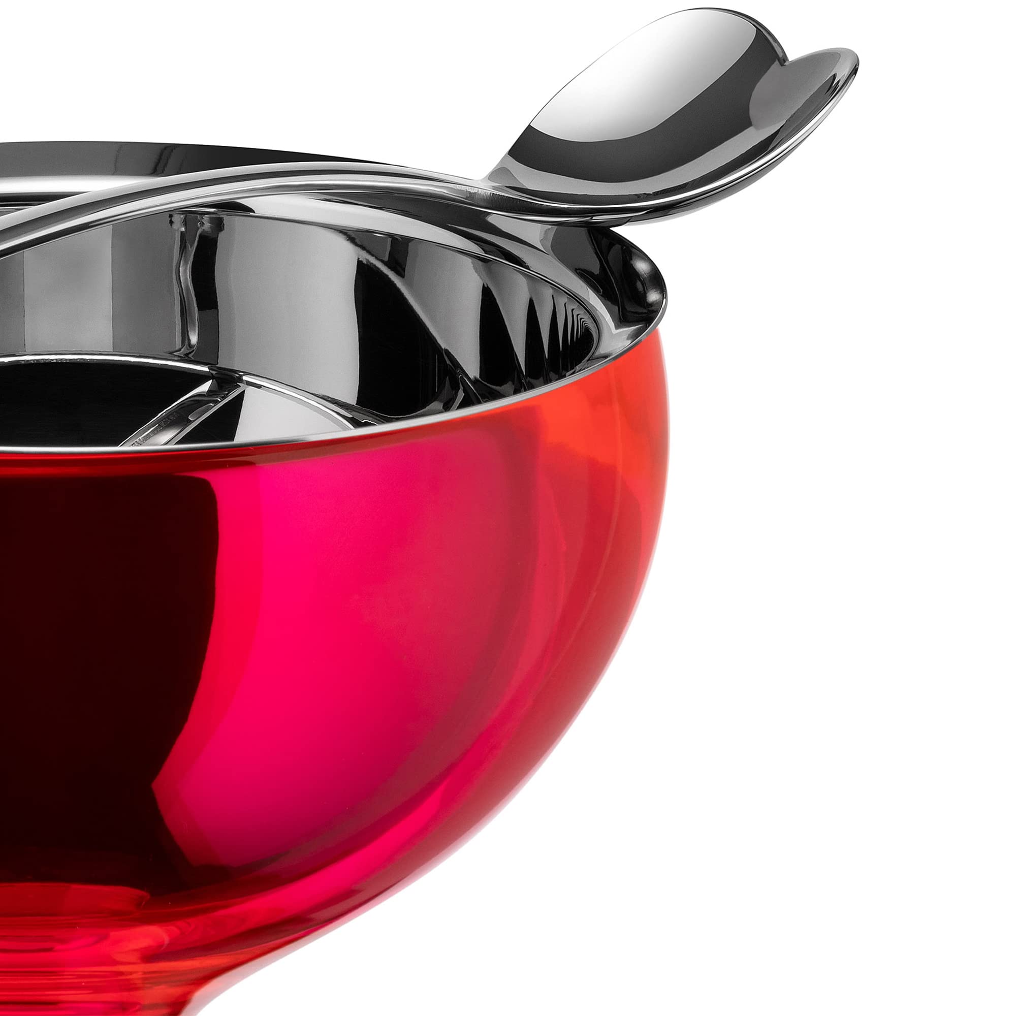 A Di Alessi Big Love Bowl And Spoon, Pink -