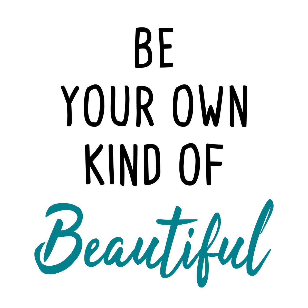 Guliguli Be Kind Of Your Own Beautiful-Inspirational Quotes Wall Decals-Vinyl Stickers For Bedroom Living Room School Office Hom
