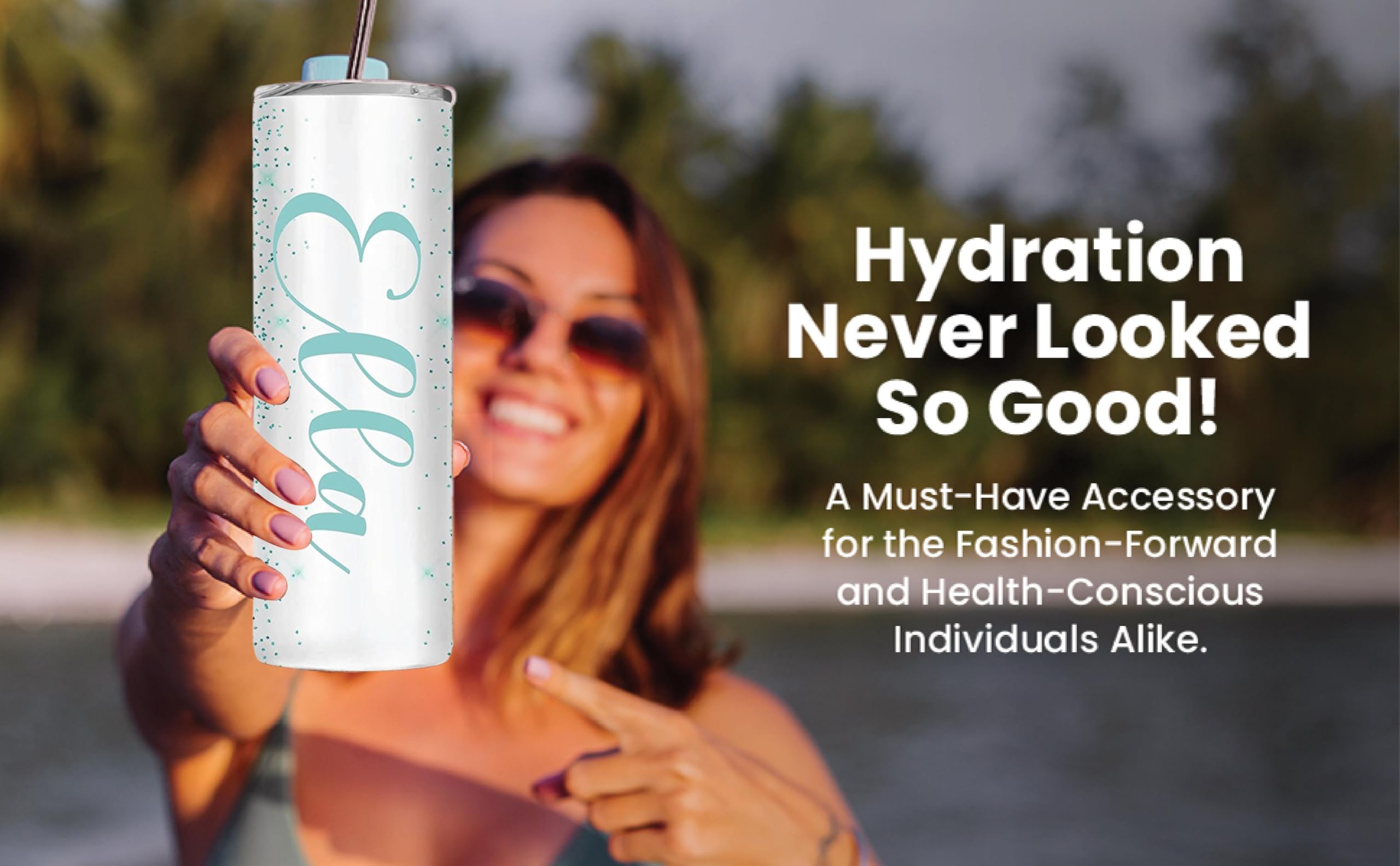 Personalized Tumbler With Lid And Straw | 20Oz Stainless Steel Insulated Tumblers | Personalized Gifts | Double Wall Coffee Cup