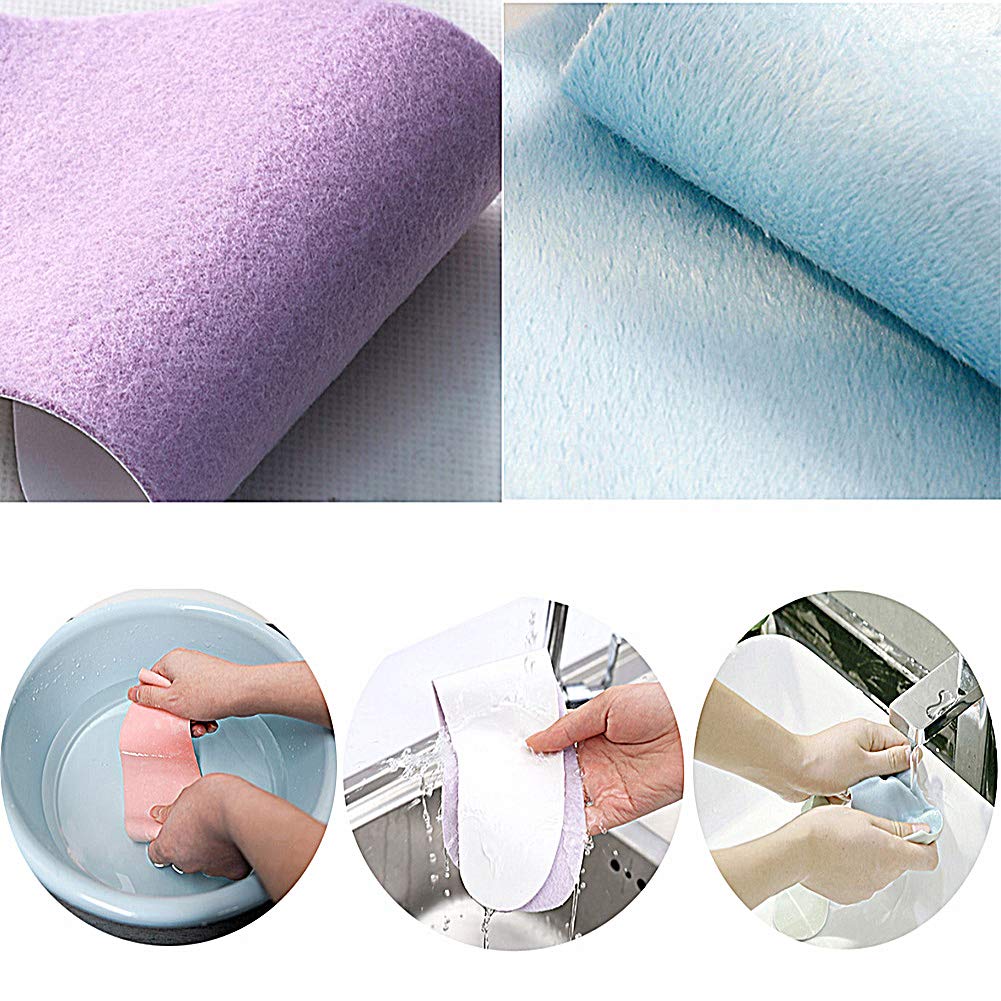 Viseaga Bathroom Warmer Toilet Seat Cover Pads, 4 Pack, Washable & Reusable Cushions for Winter Comfort